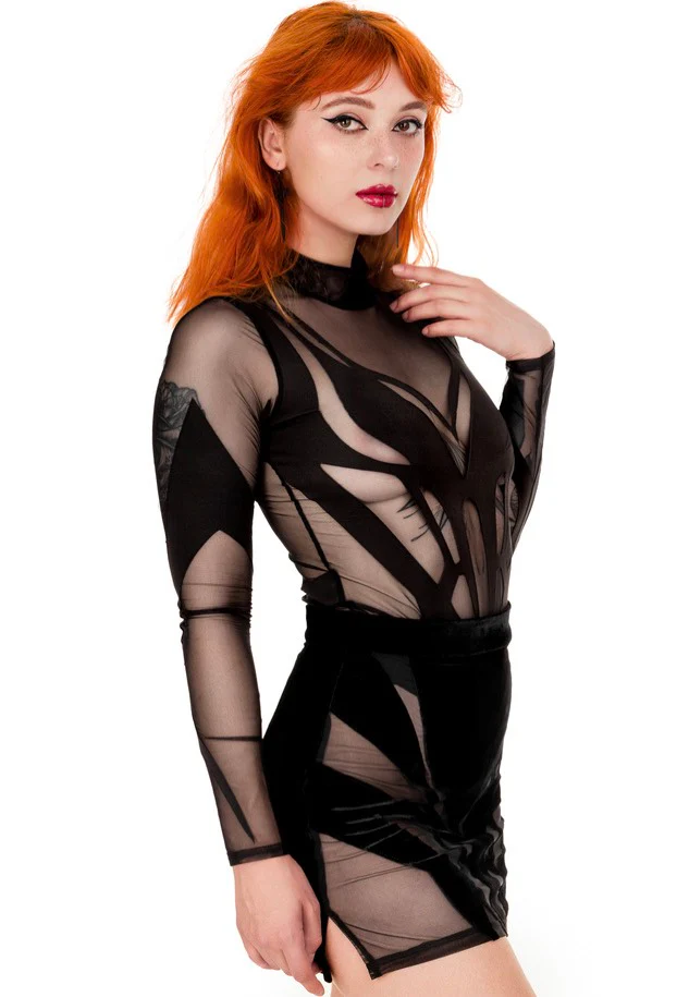 Restyle - Phoenix Mini Fierce Black - Skirt - Image 9