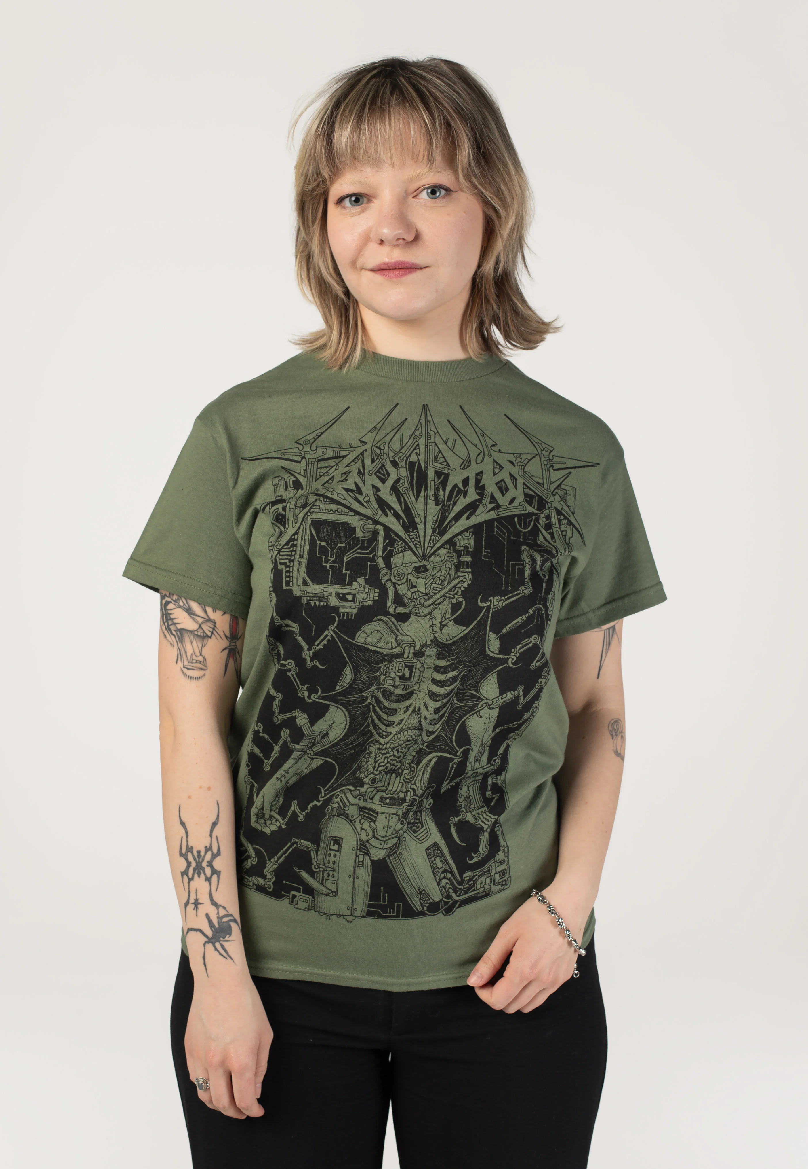 Revocation - Data Corpse Military Green - T-Shirt - Image 5