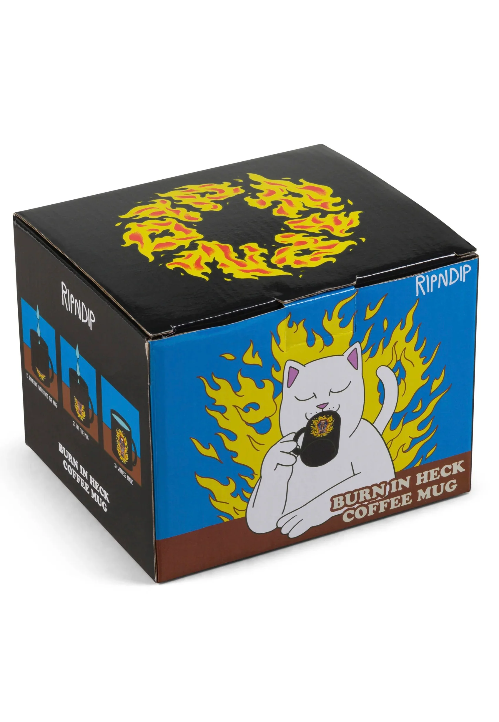 RIPNDIP - Burn In Heck Black - Mug - Image 3