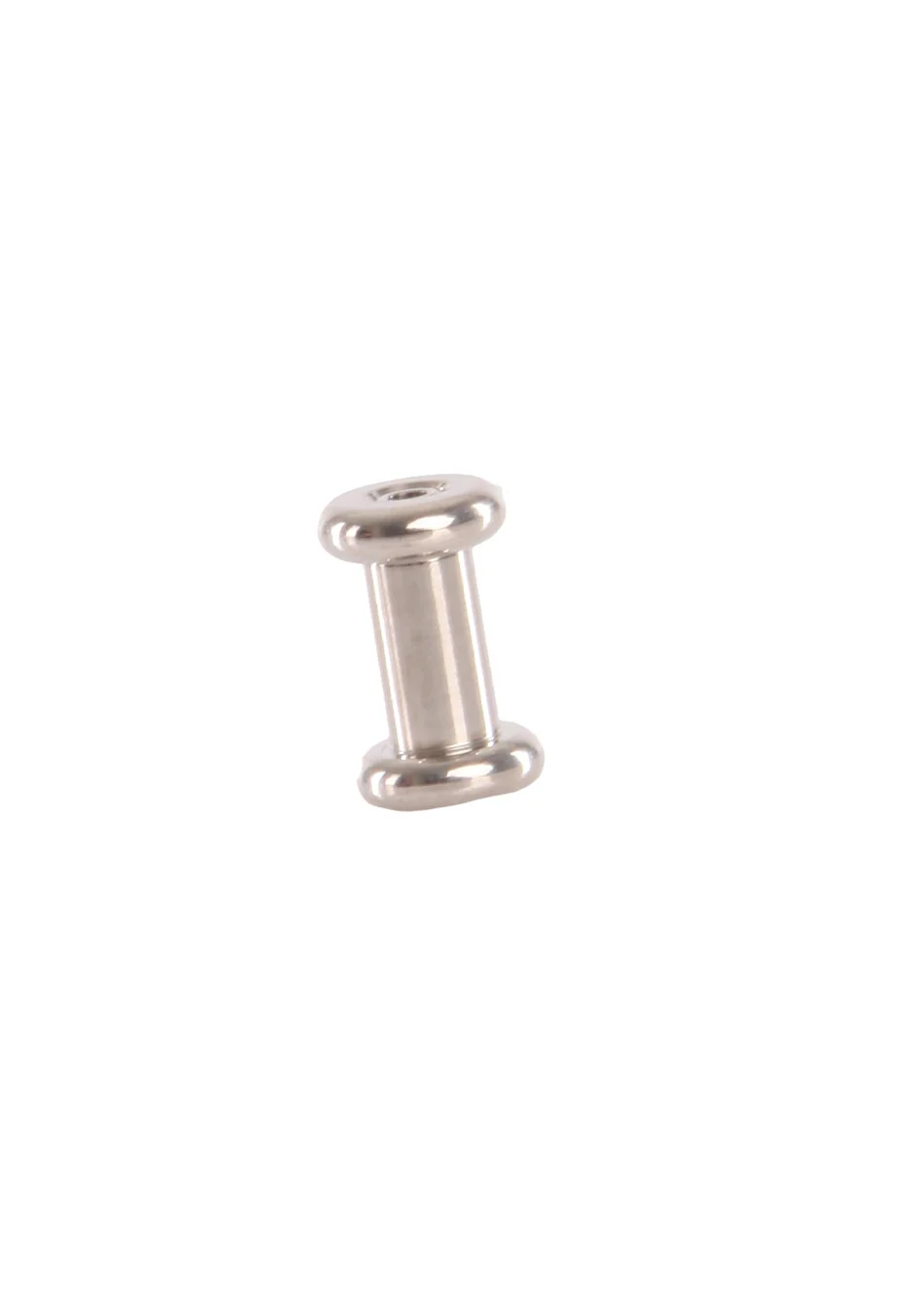 Round Silver - Flesh Tunnel - Image 4
