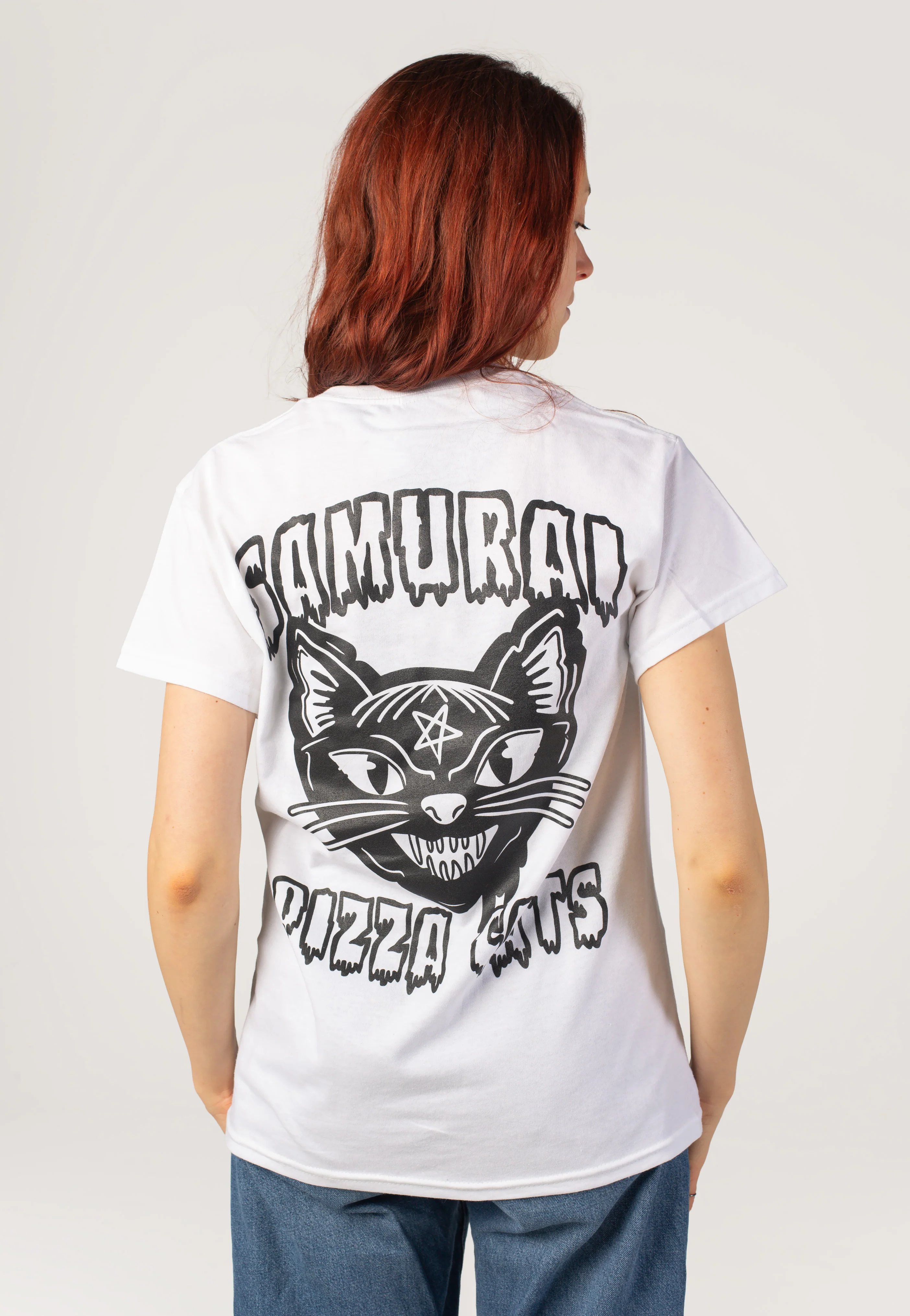 Samurai Pizza Cats - SPC White - T-Shirt - Image 6