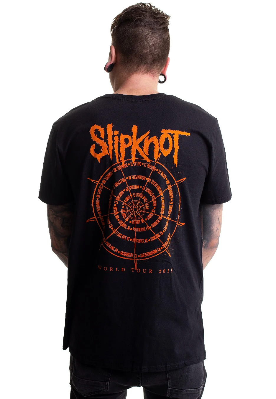 Slipknot - The Wheel Back Print - T-Shirt - Image 3