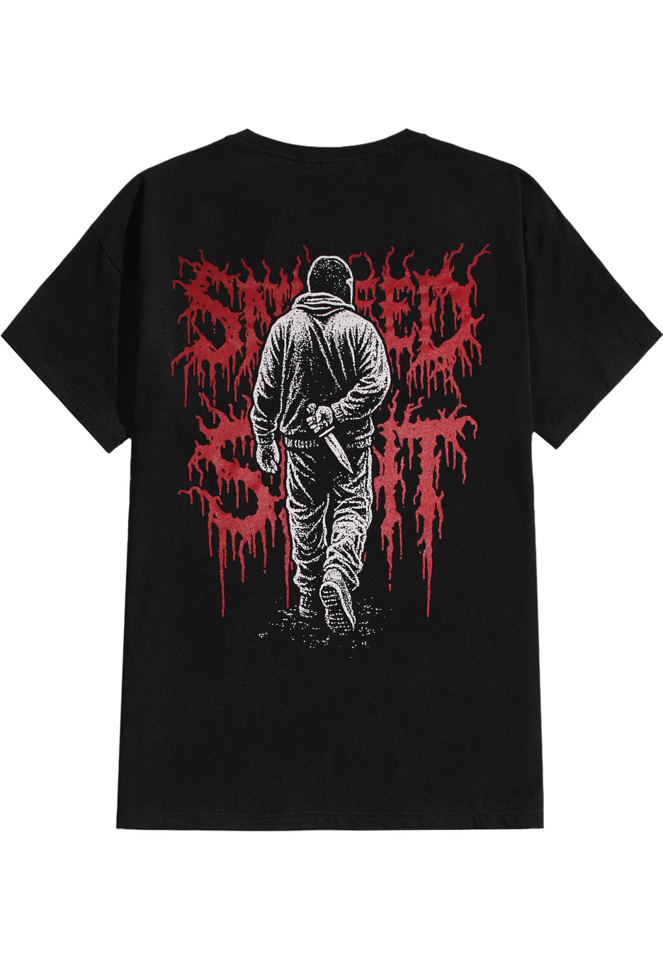 Snuffed On Sight - Man With Knife - T-Shirt - Image 4