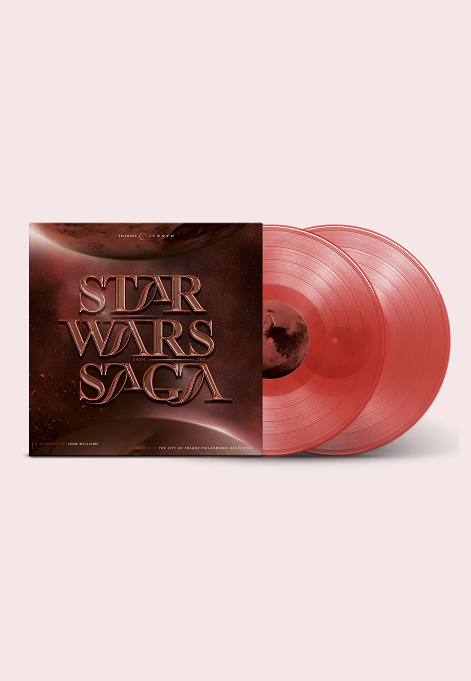 Star Wars - Music From The Star Wars Saga (City Of Prague Orchestra) Ltd. Transparent Red - Colored 2 Vinyl