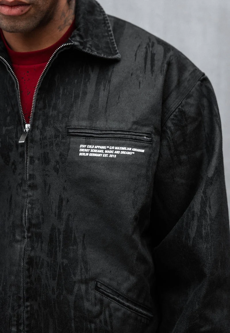 Black Anvil Distressed Black - Jeans Jacket - Image 3