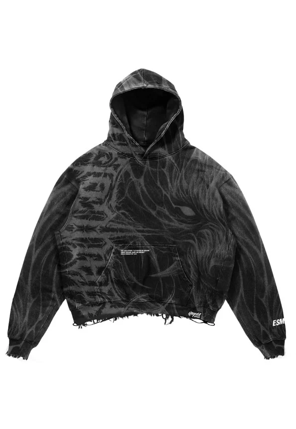 Bloodmoon Heavy Oversized Black - Hoodie - Image 6