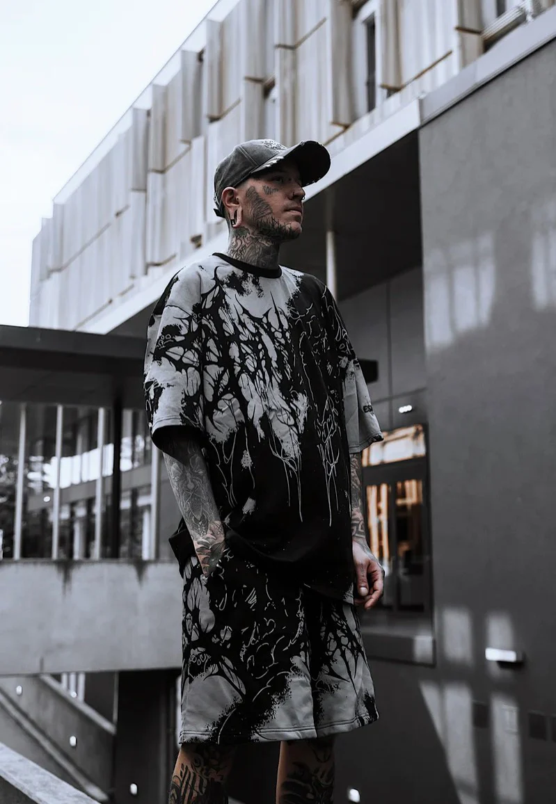Stay Cold Apparel - Daggerwave Oversized Grey Dye - T-Shirt - Image 5