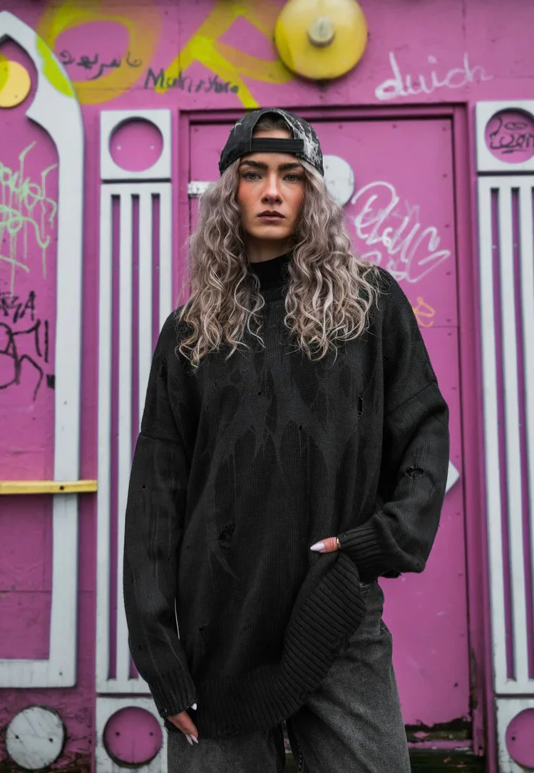 Grimfall Knit Black - Pullover - Image 2