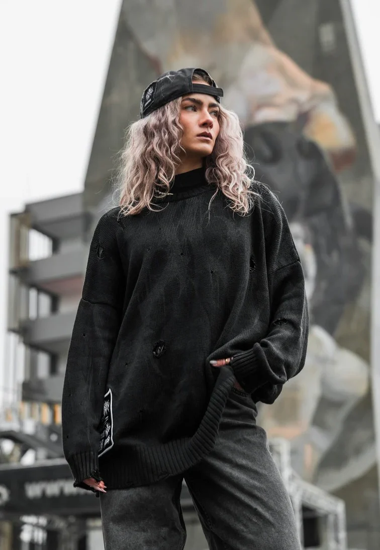 Grimfall Knit Black - Pullover - Image 3