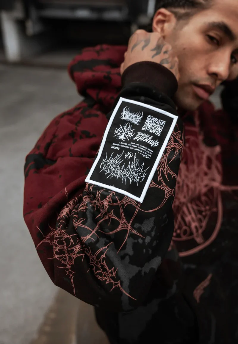Oathbound Heavy Oversized Black/Red - Hoodie - Image 3