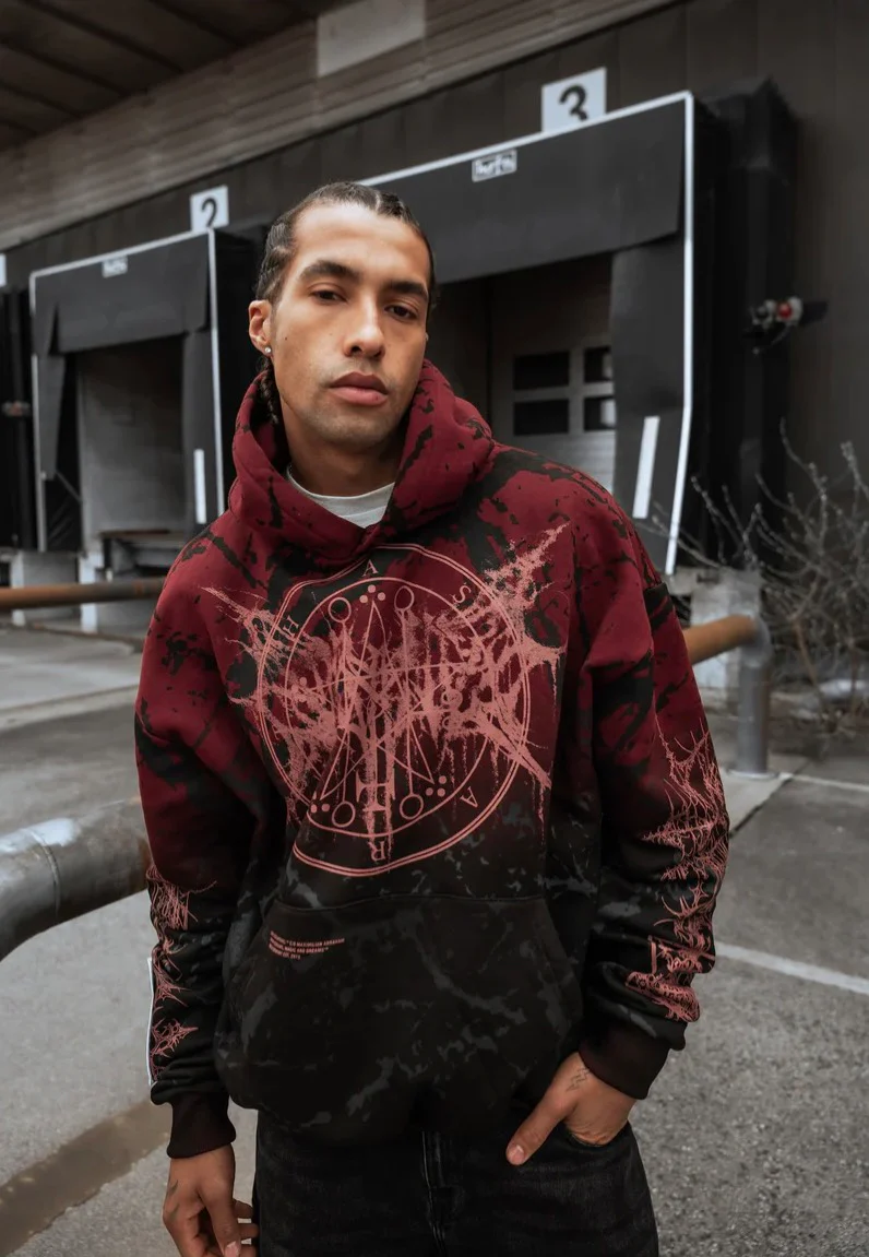 Oathbound Heavy Oversized Black/Red - Hoodie - Image 5