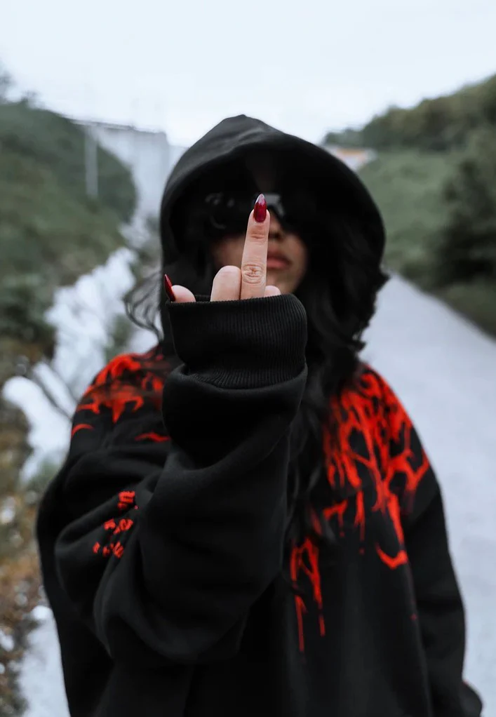 Stay Cold Apparel - Reign Of Blood Heavy Oversized Black - Hoodie - Image 4