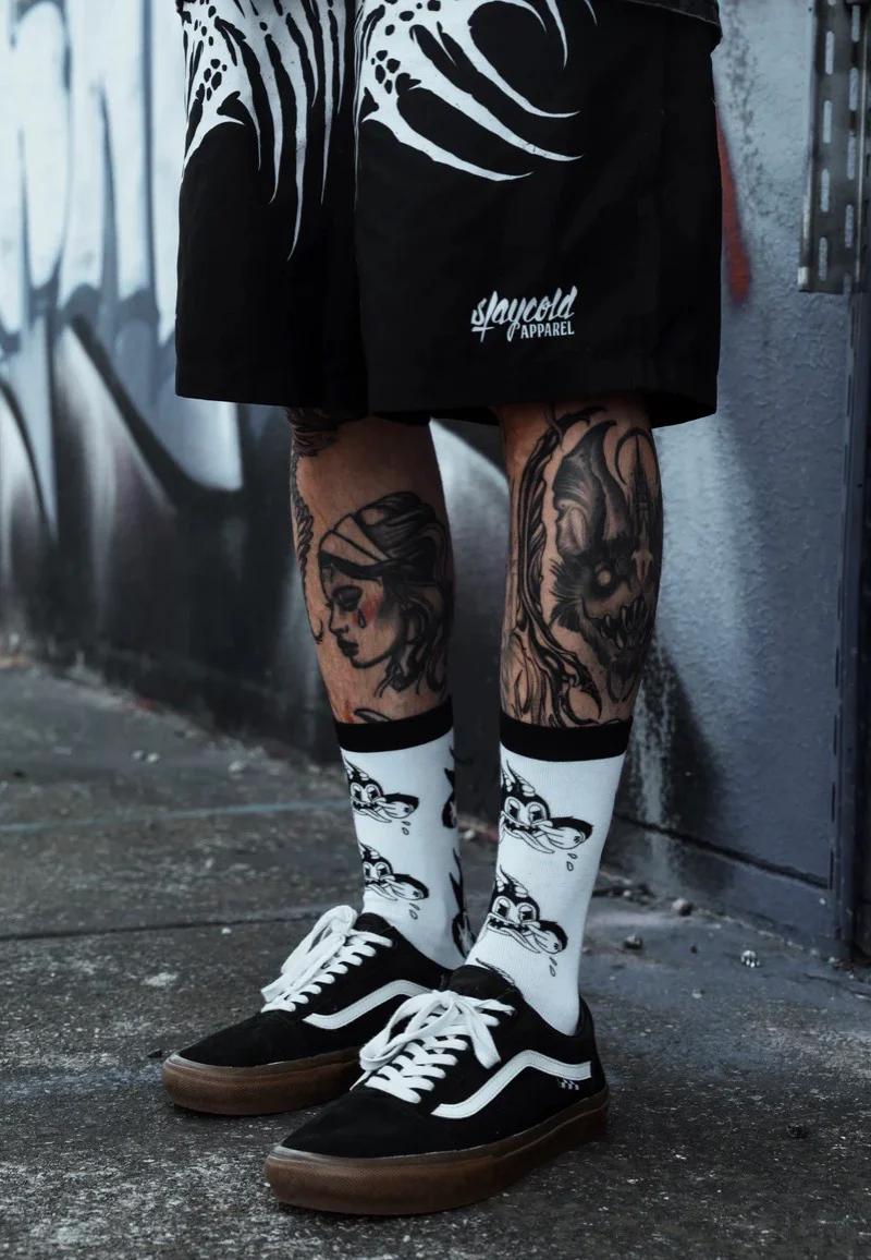 Stay Cold Apparel - Spitting Evil White - Socks - Image 5