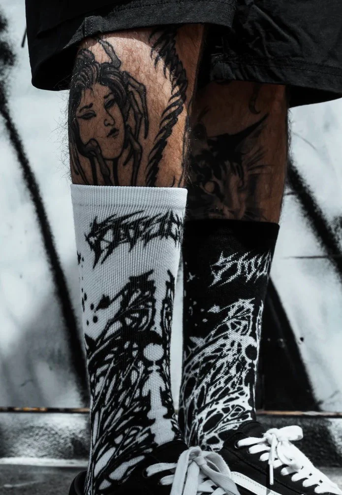 Stay Cold Apparel - Spitting Evil White - Socks - Image 7
