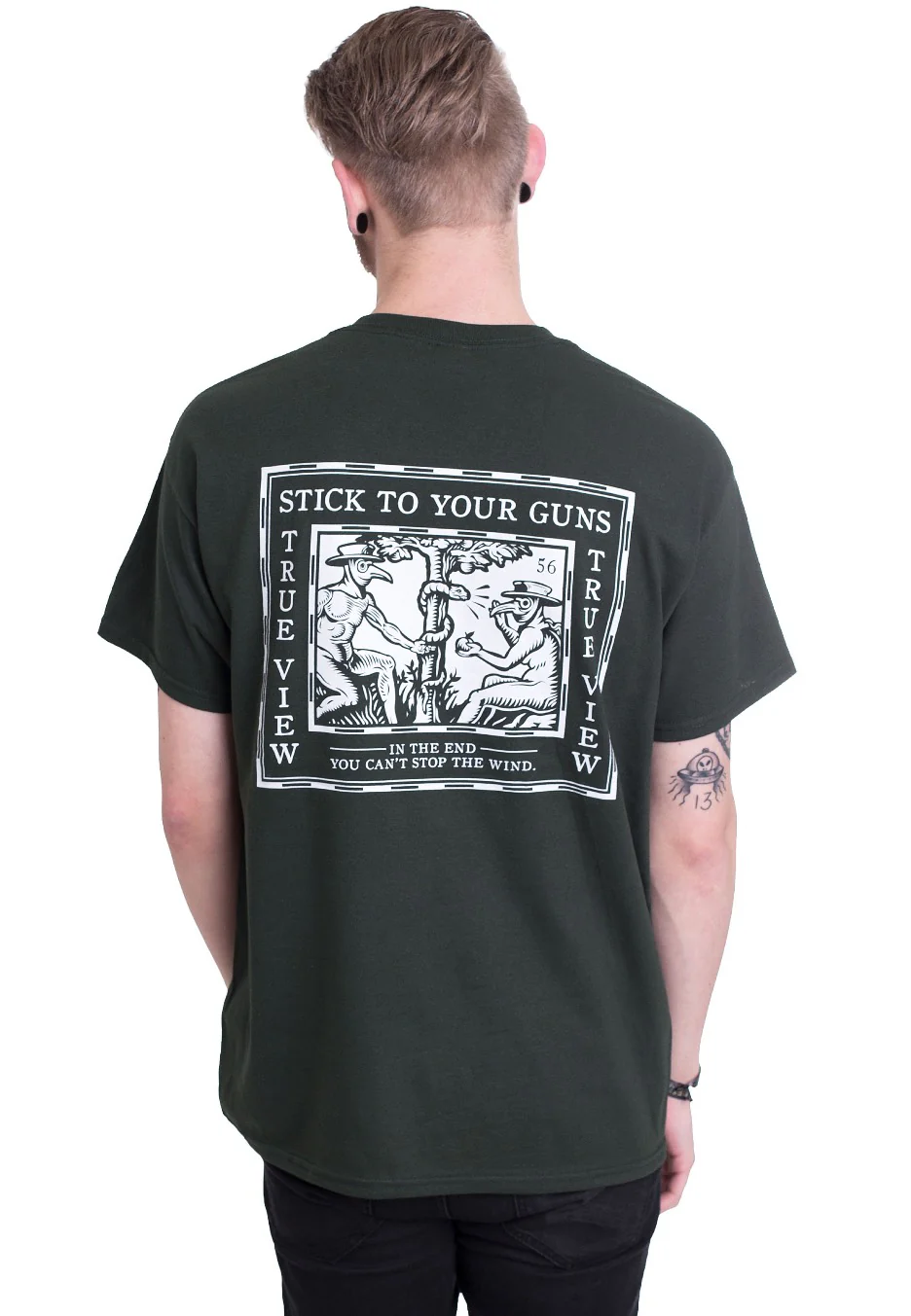 Stick To Your Guns - 56 Forest Green - T-Shirt - Image 4
