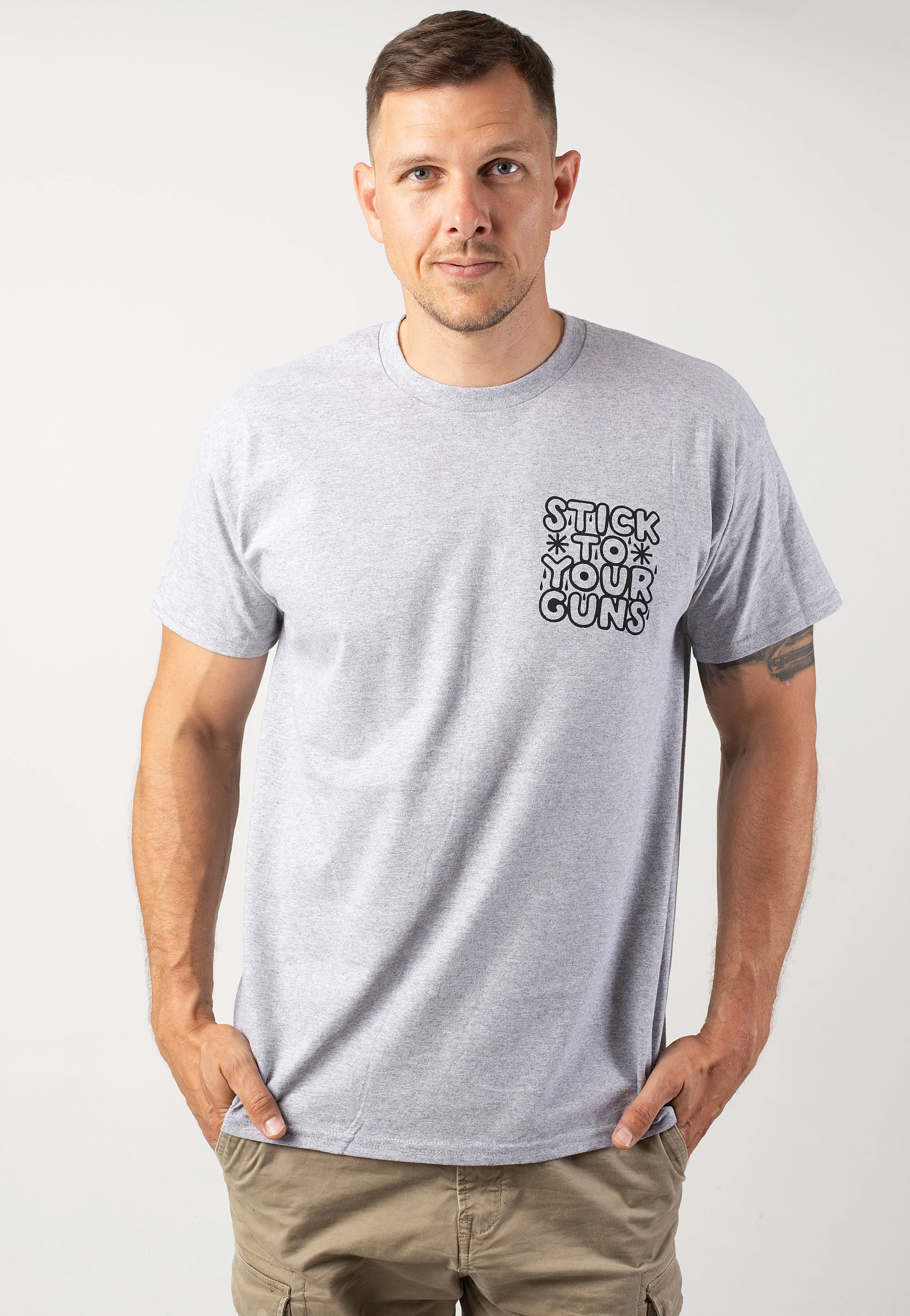 Stick To Your Guns - Nice Things Sportsgrey - T-Shirt - Image 3
