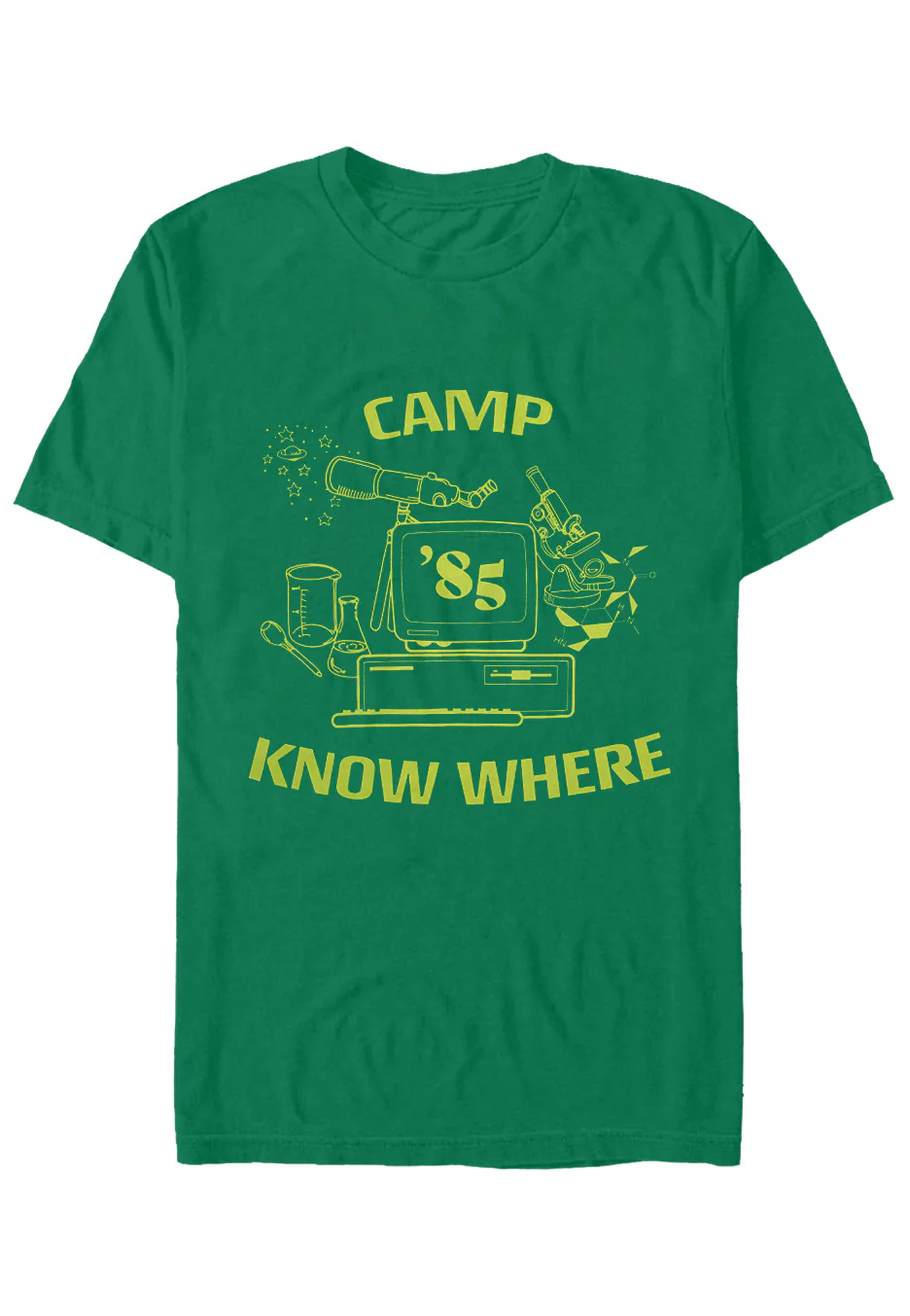 Stranger Things - Camp Know Where Green - T-Shirt - Image 5