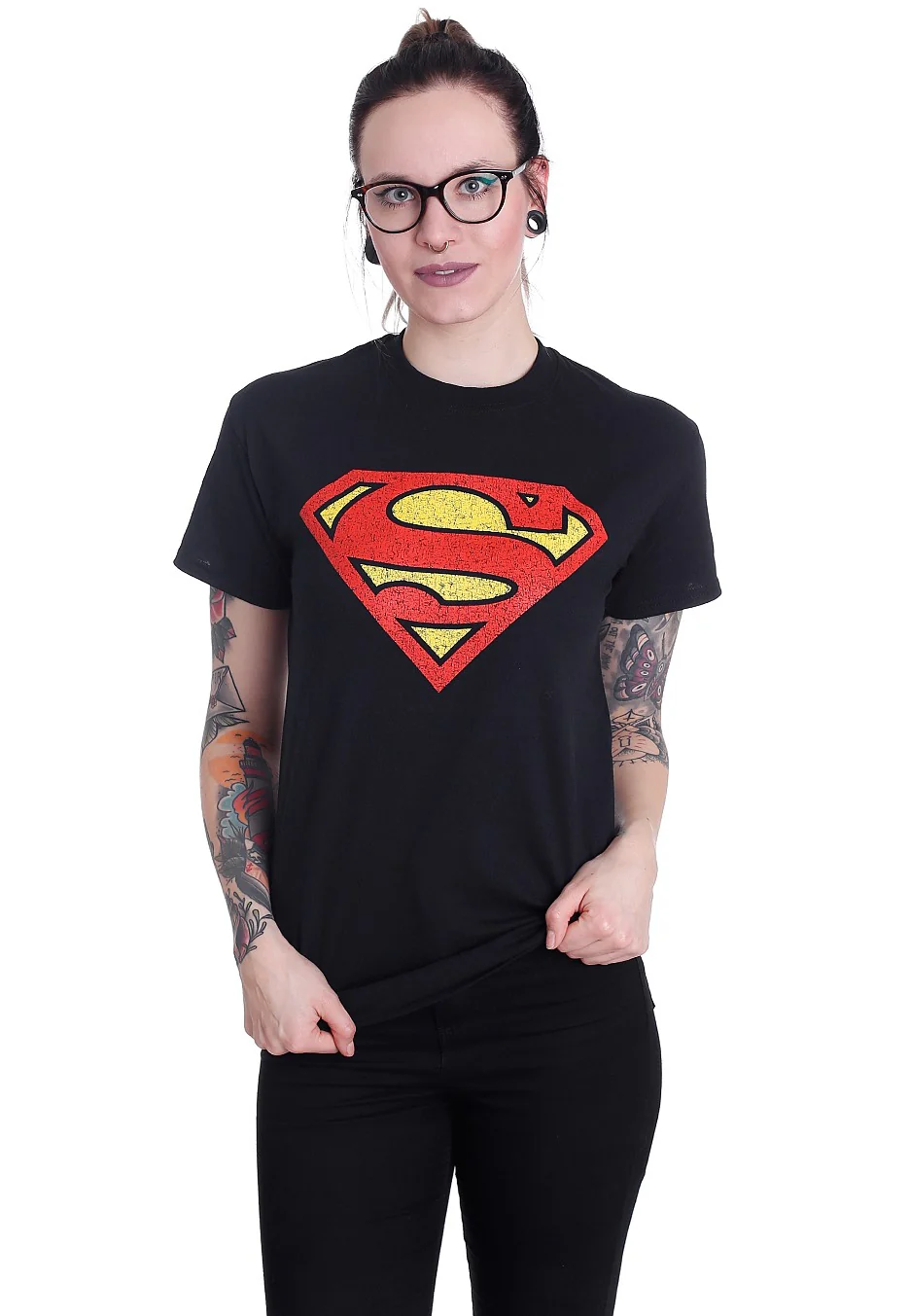 Superman - Shield Crackle Logo - T-Shirt - Image 3