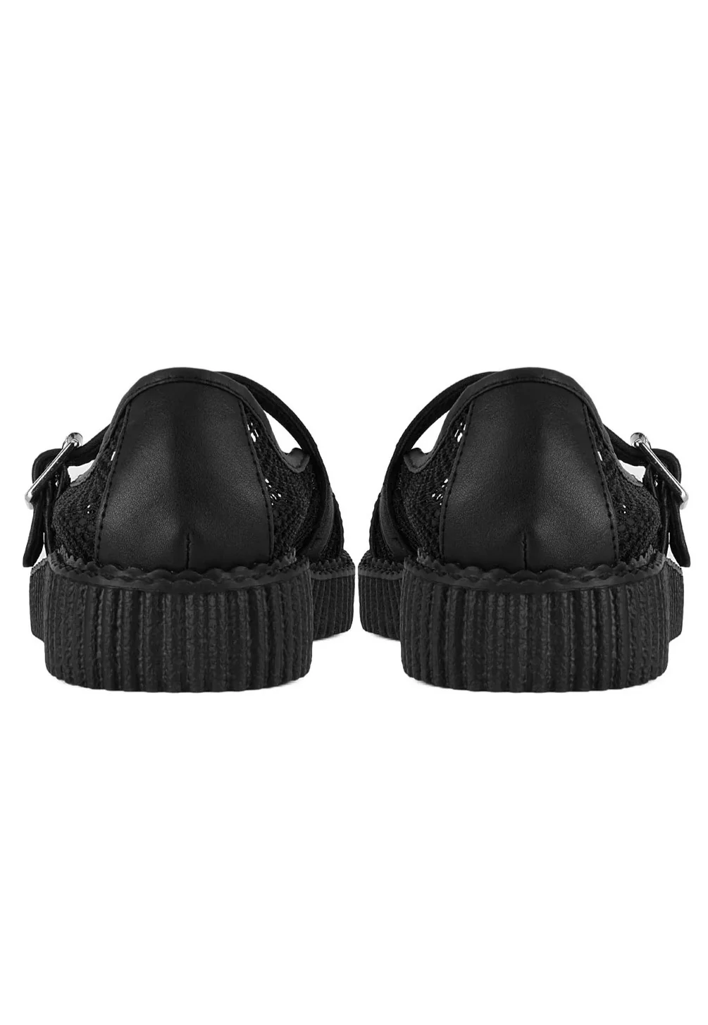 Pointed Mary Jane Creeper Vegan Lace Black - Girl Shoes - Image 3