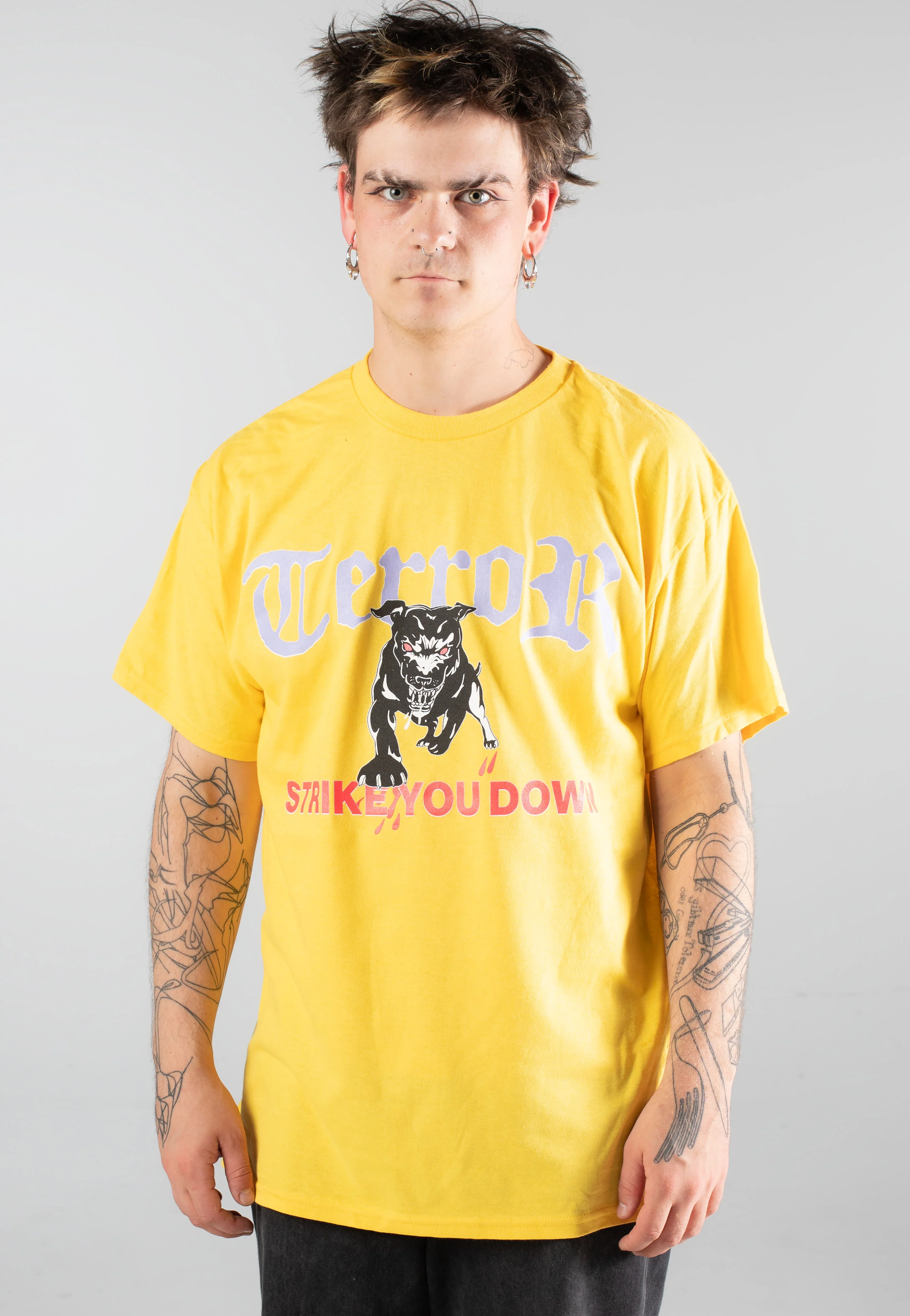 Strike Your Down Yellow - T-Shirt - Image 3