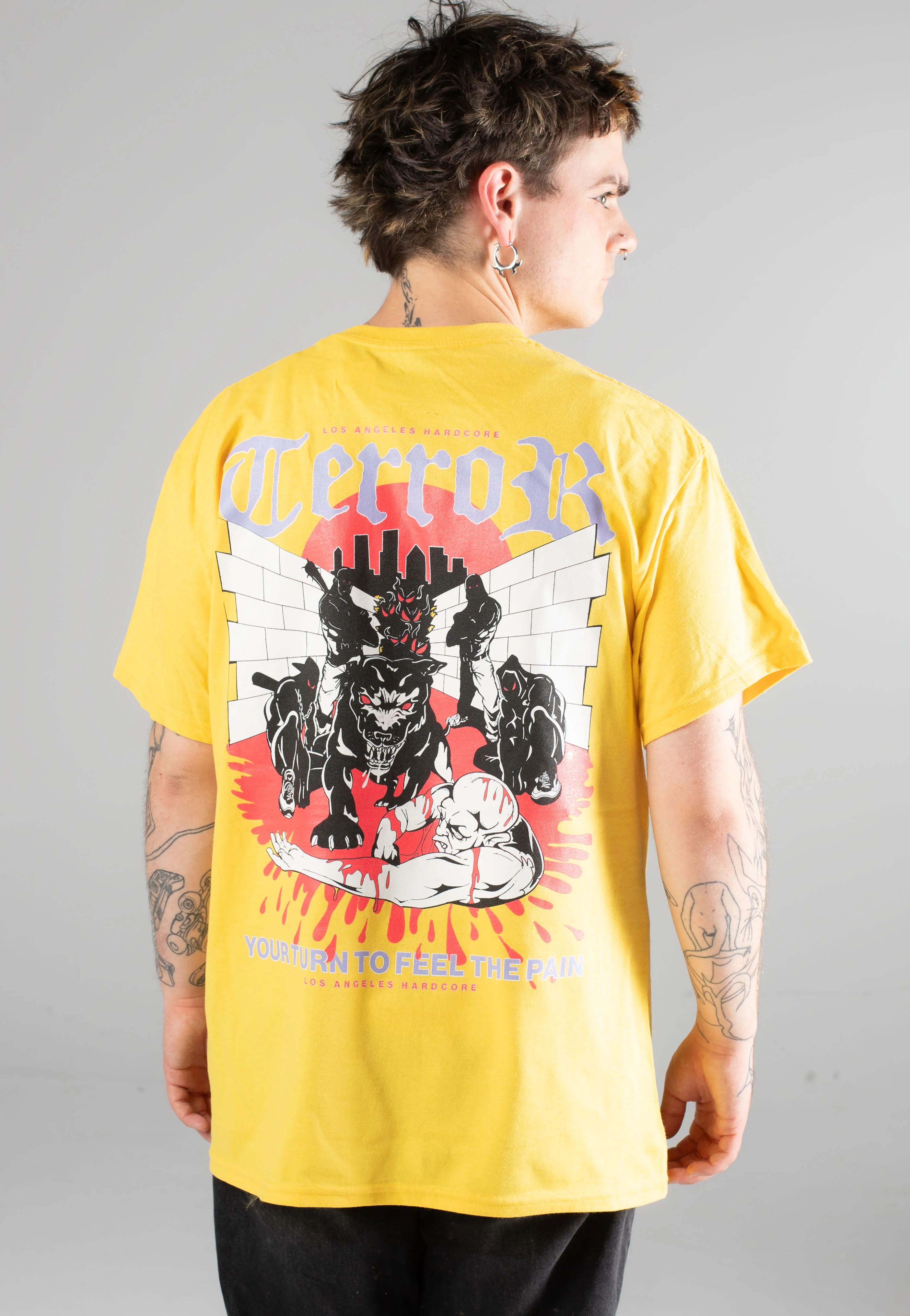 Strike Your Down Yellow - T-Shirt - Image 4