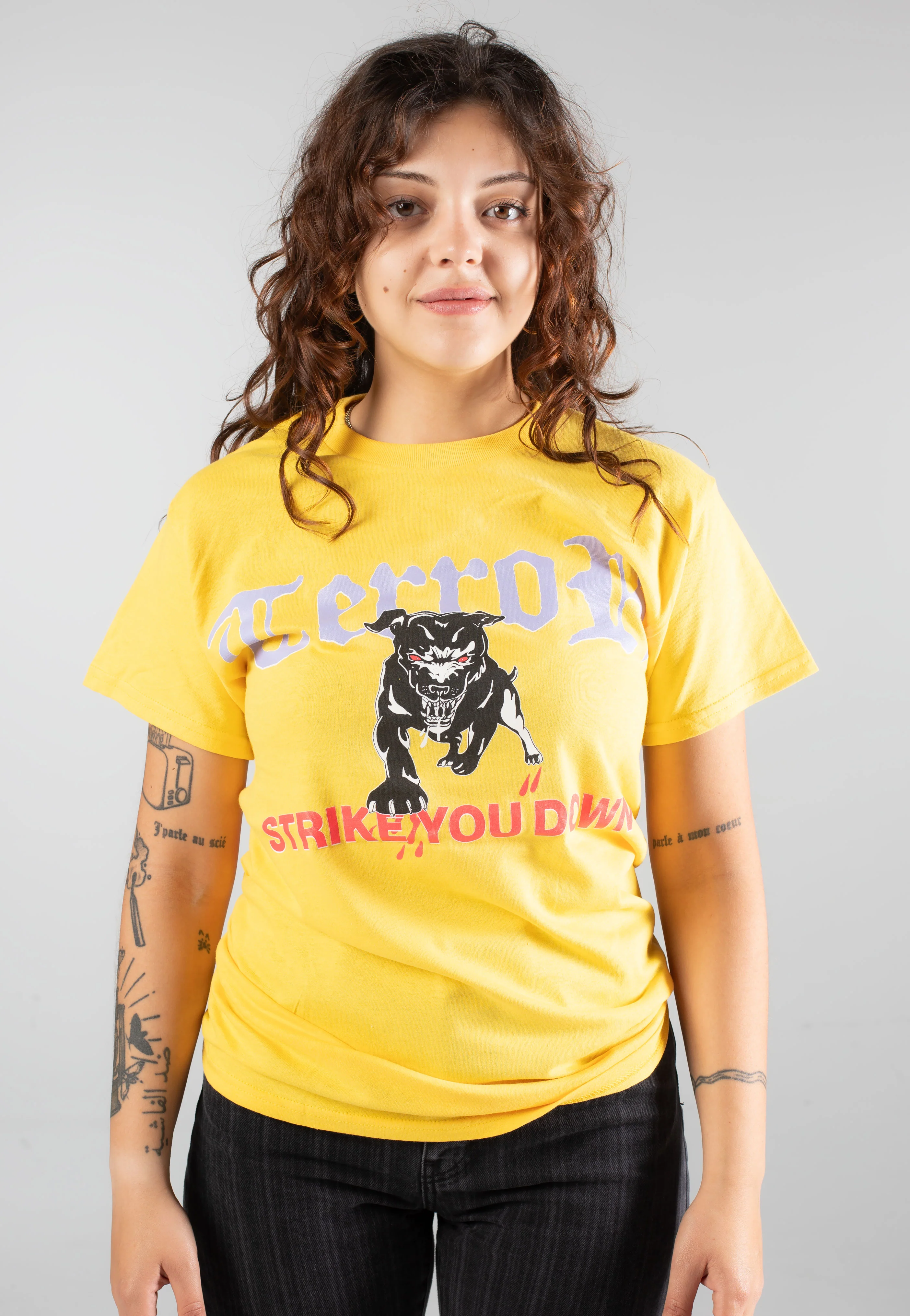 Strike Your Down Yellow - T-Shirt - Image 5