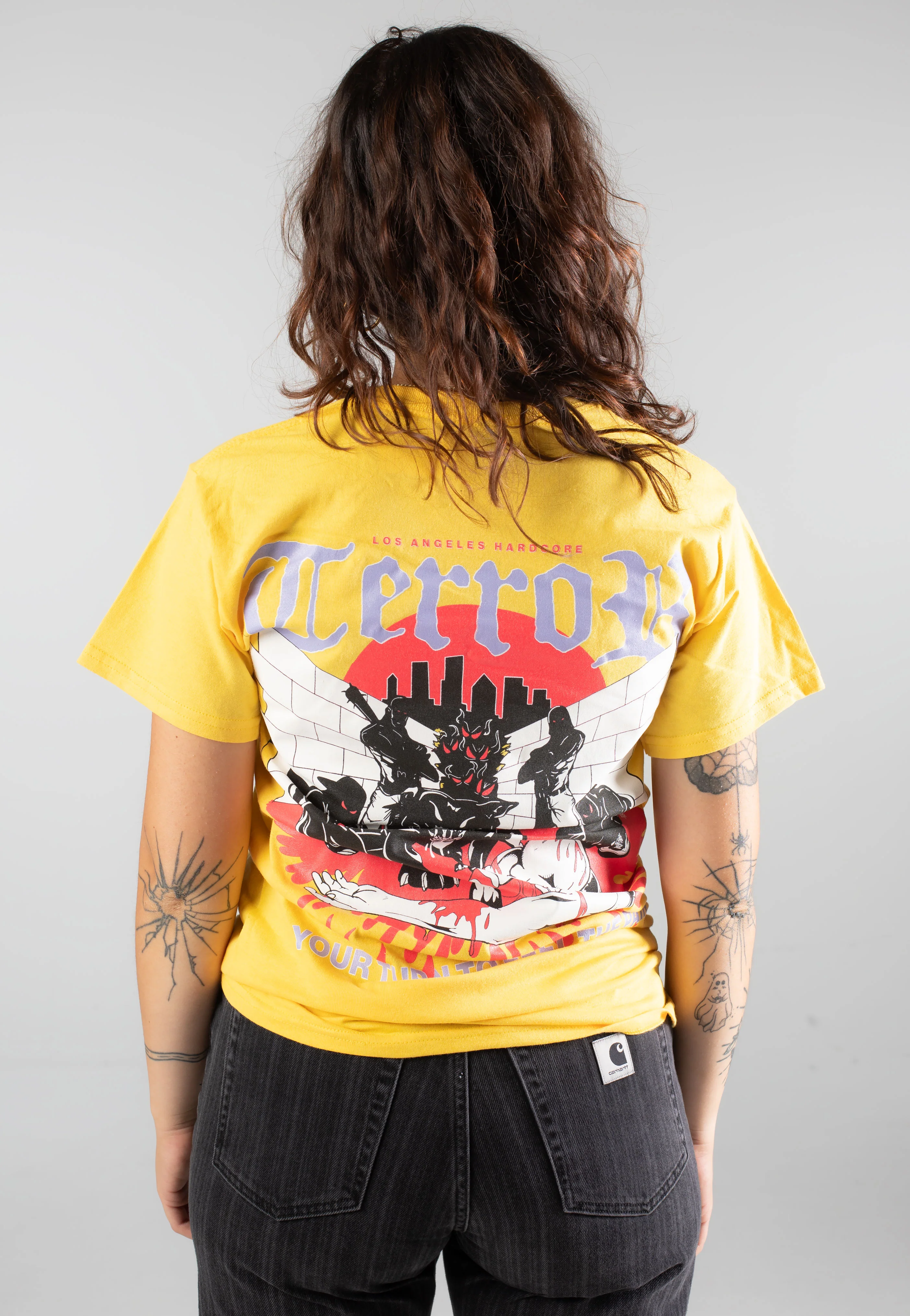 Strike Your Down Yellow - T-Shirt - Image 6