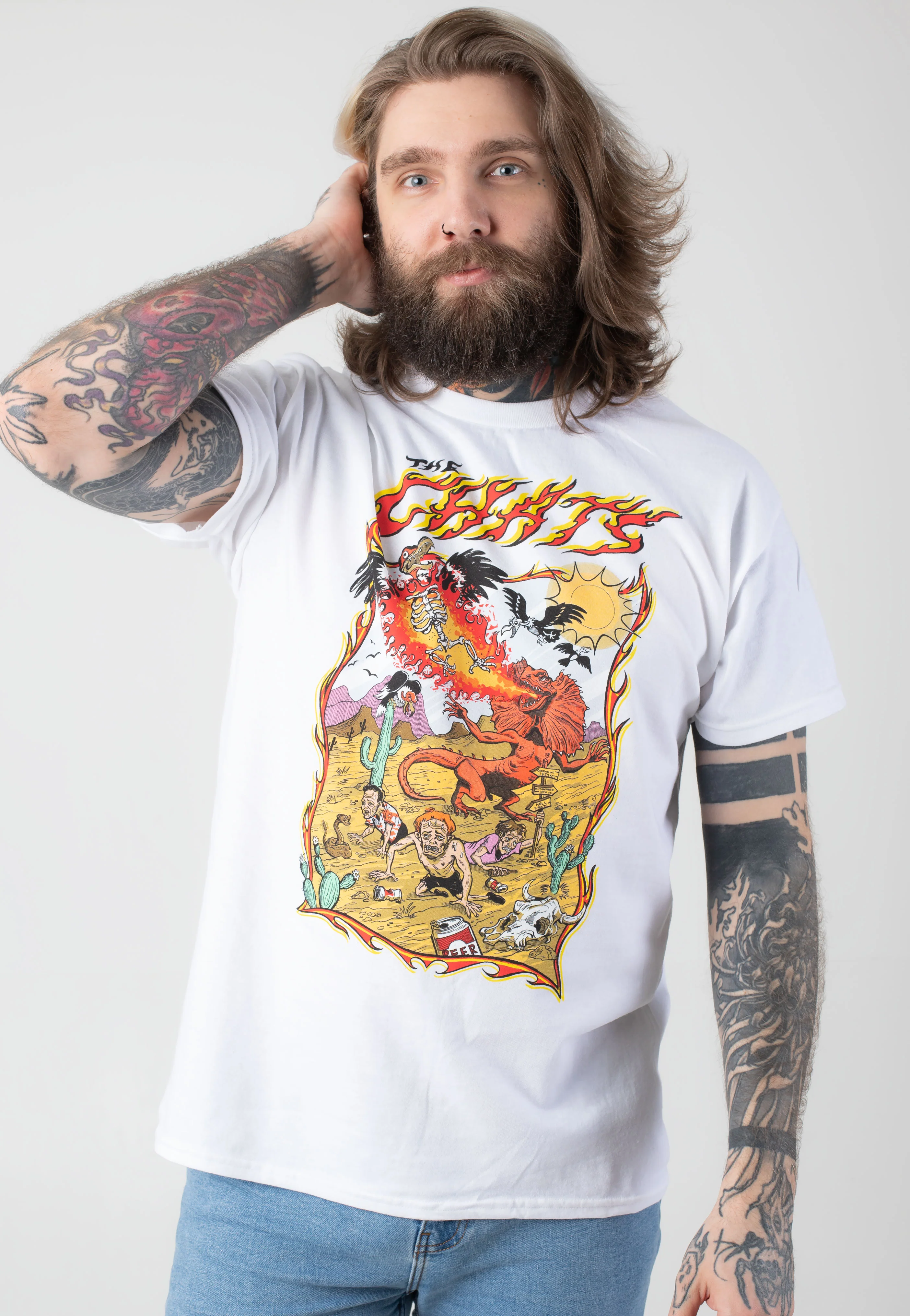 The Chats - Lizard Breath White - T-Shirt - Image 3