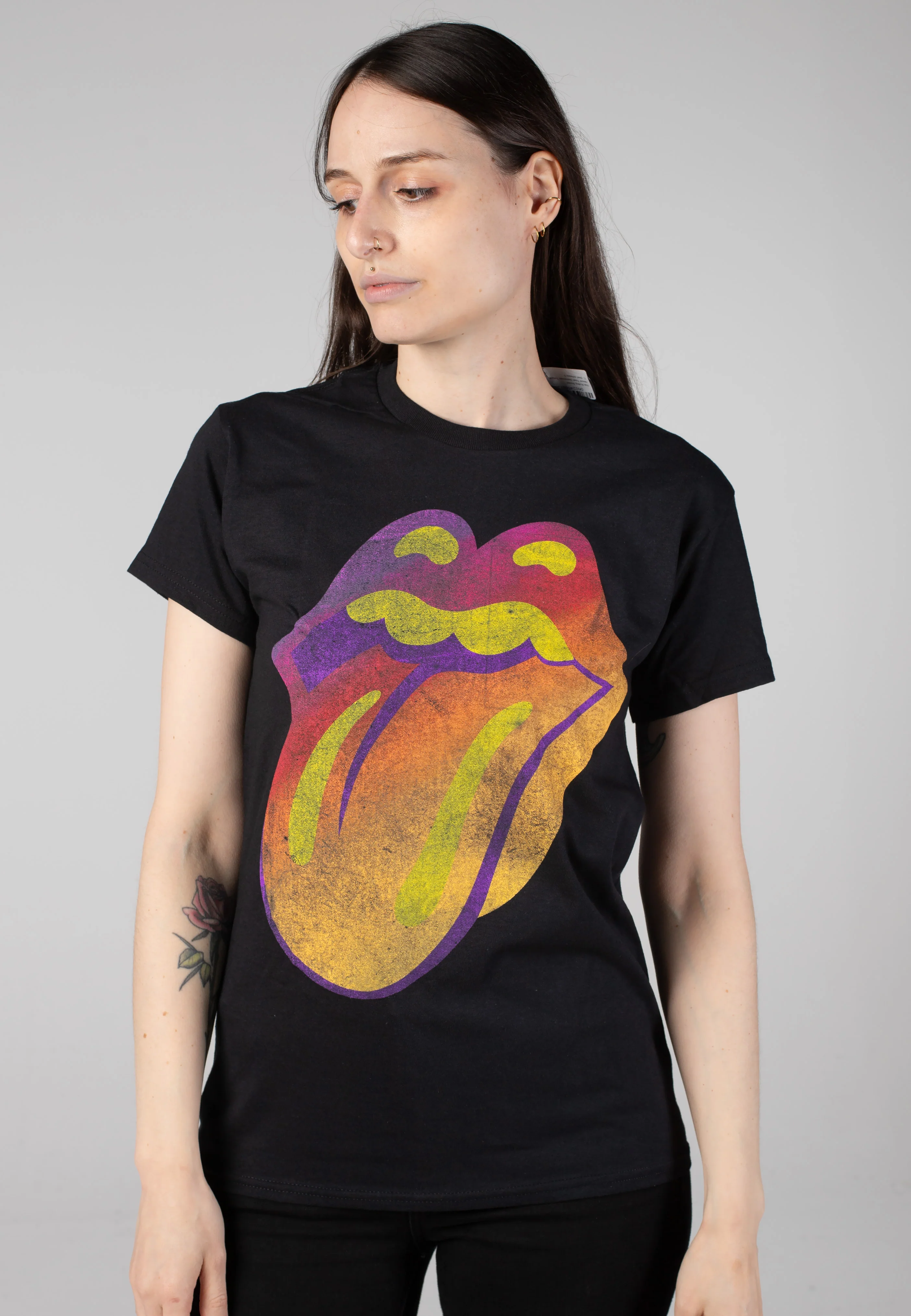 The Rolling Stones - Ghost Town Distressed Tongue - T-Shirt - Image 5