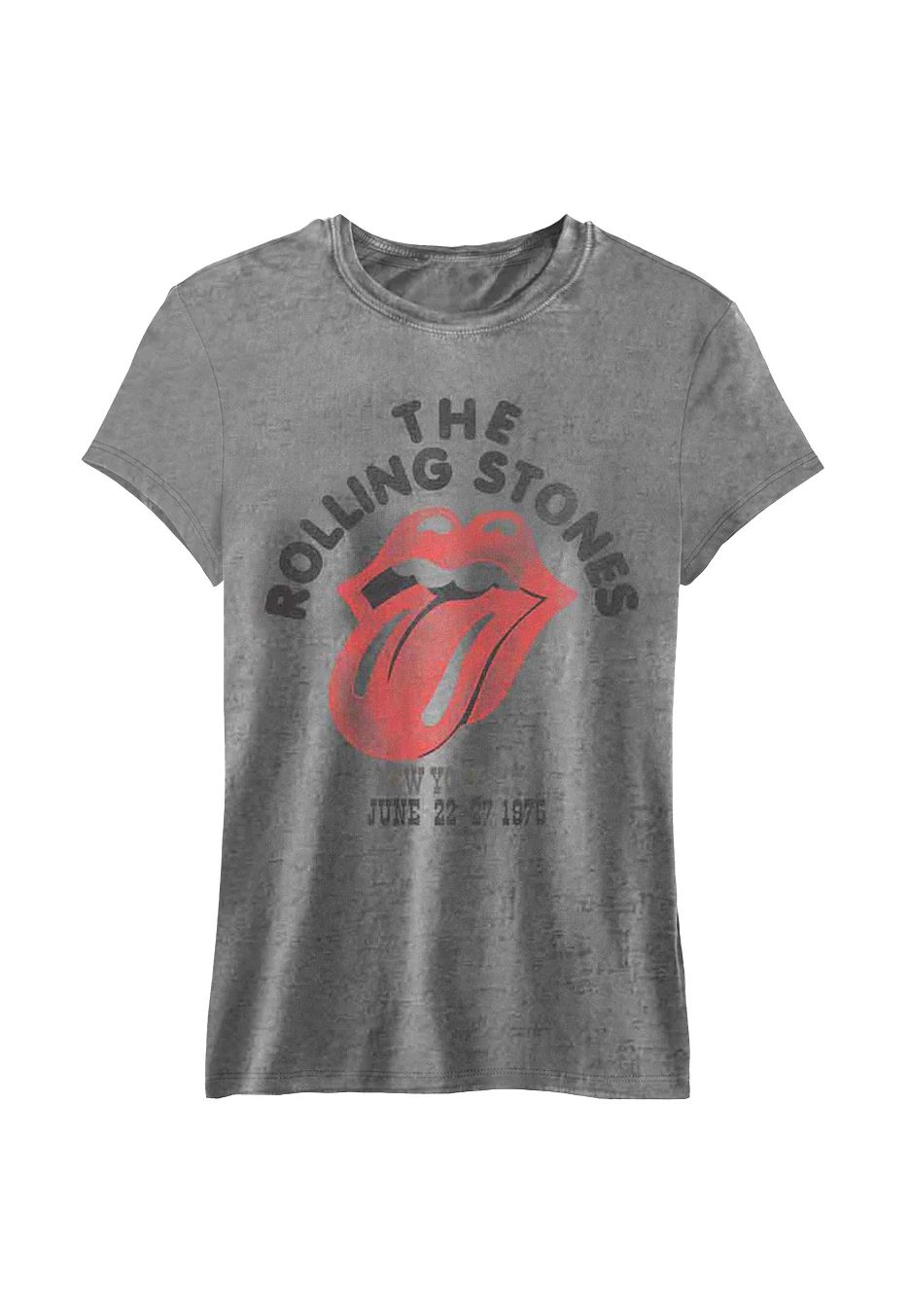 The Rolling Stones - NYC 1975 Burnout Grey - Girly - Image 3