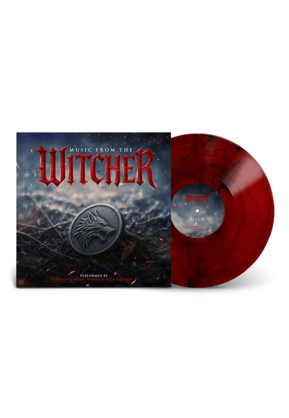 The Witcher - Music From The Witcher (London Music Works) Ltd. Red w/ Black Smoke - Colored 2 Vinyl