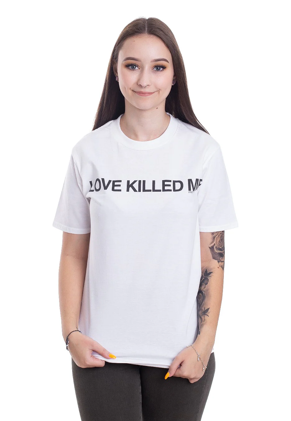 THFKDLF - Killed Me White - T-Shirt - Image 3