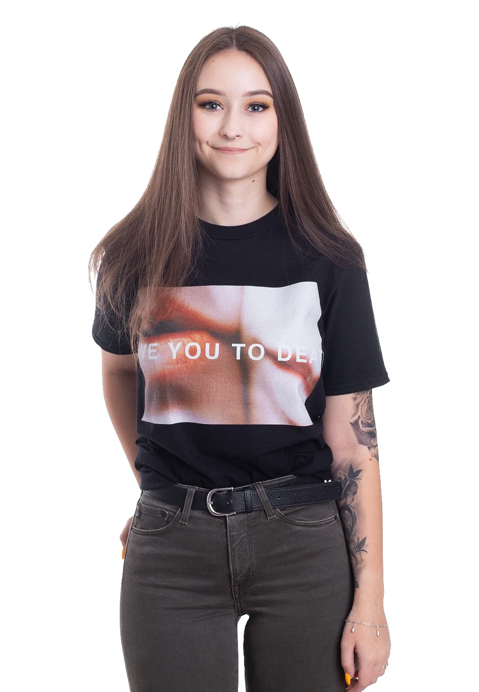 THFKDLF - Love U Black - T-Shirt - Image 3