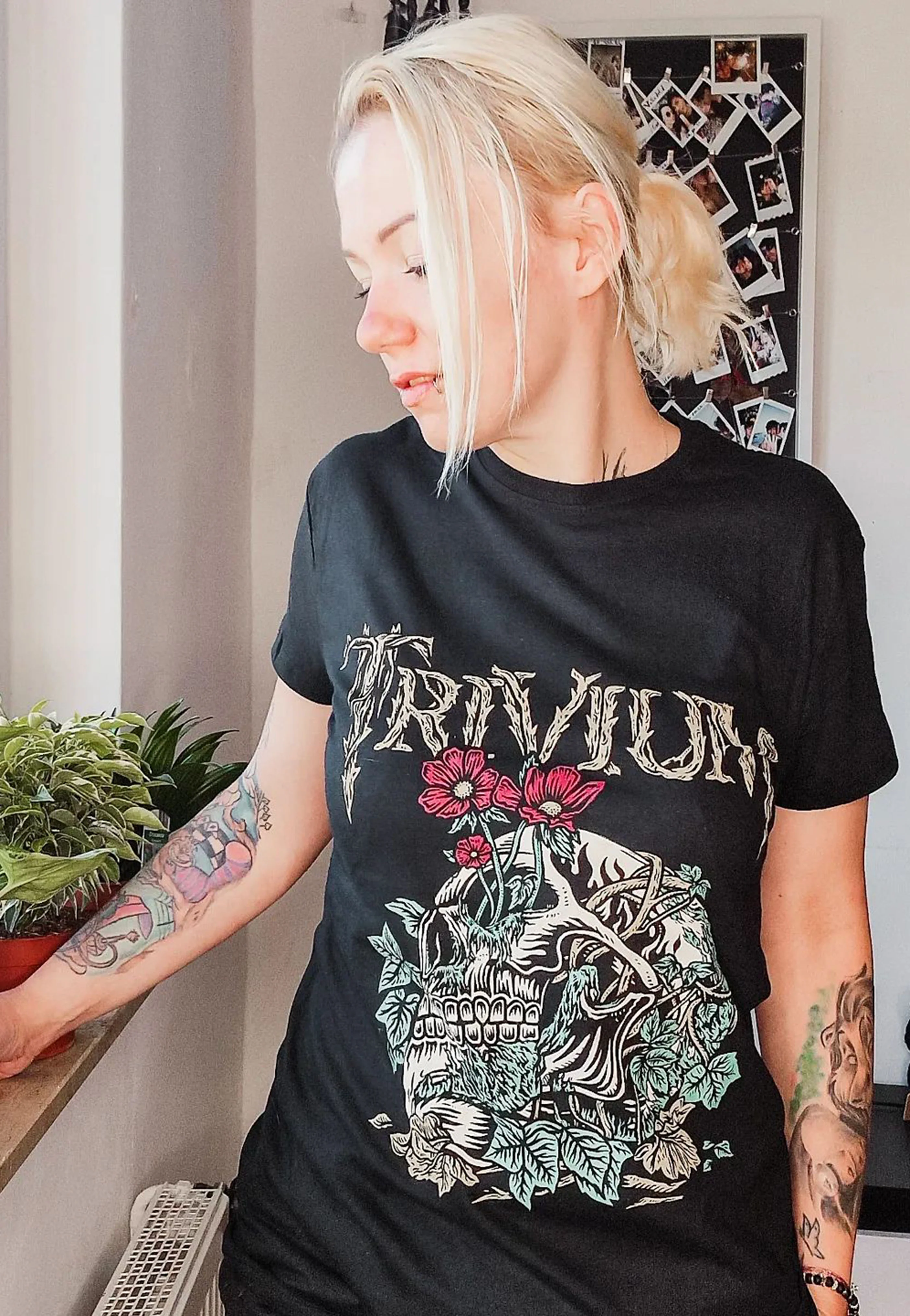 Trivium - Skelly Flower - T-Shirt - Image 5