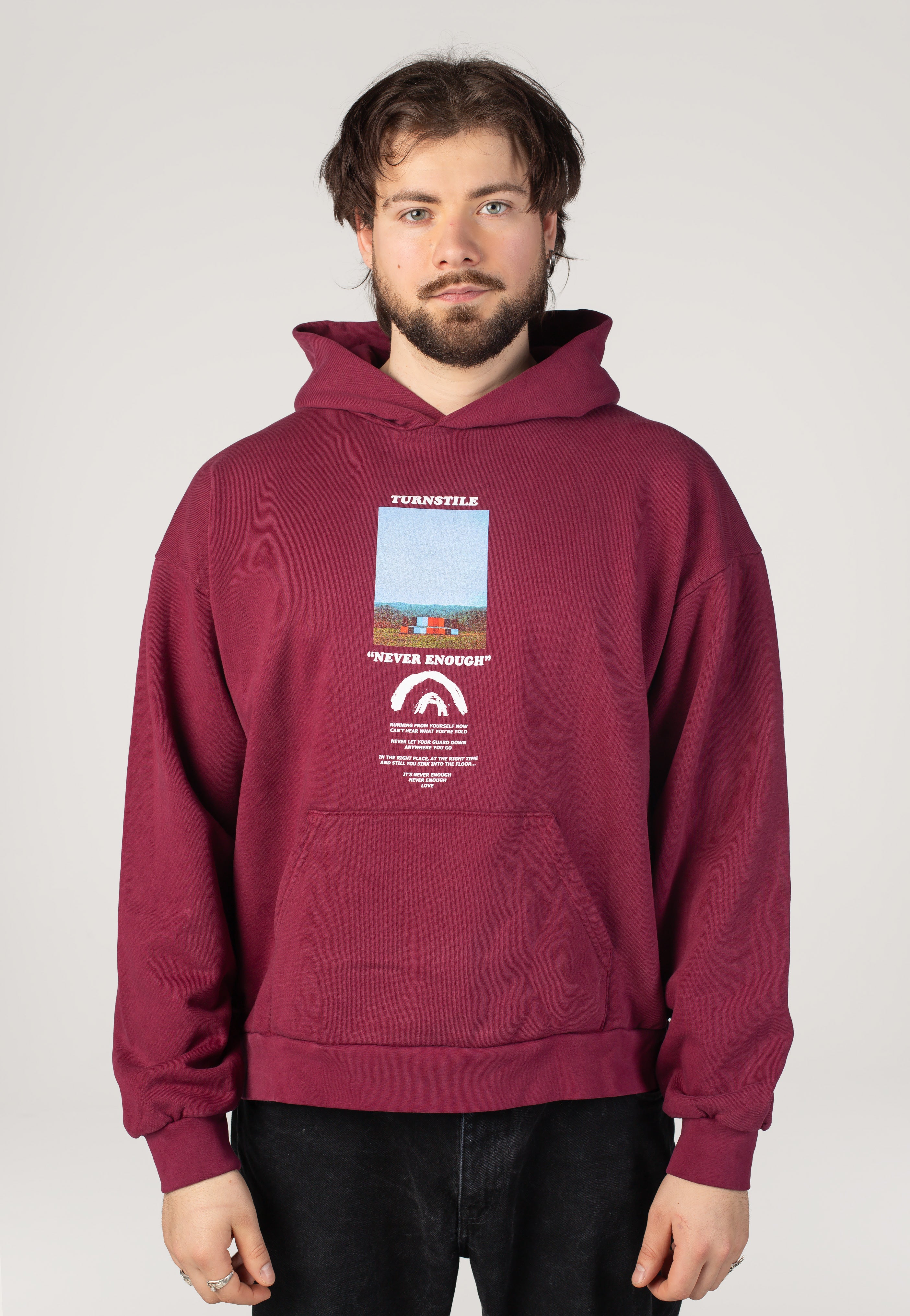 Turnstile - Never Enough Maroon - Hoodie - Image 3