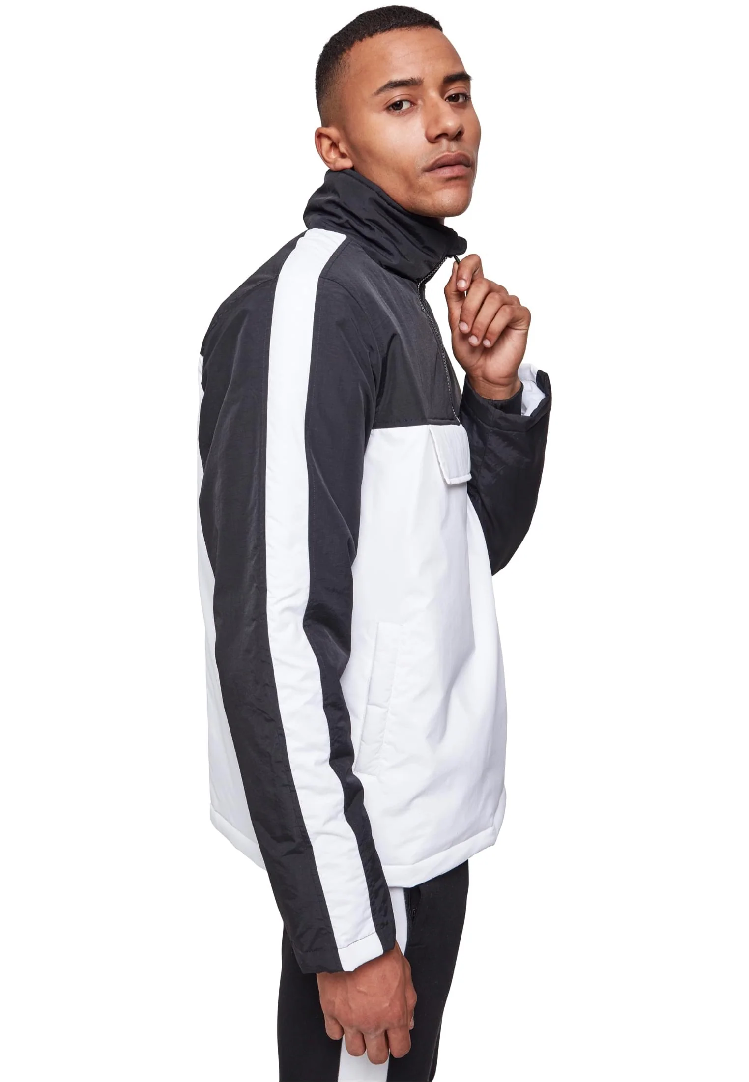 Urban Classics - 2-Tone Padded Pull Over White/Black - Jacket - Image 5