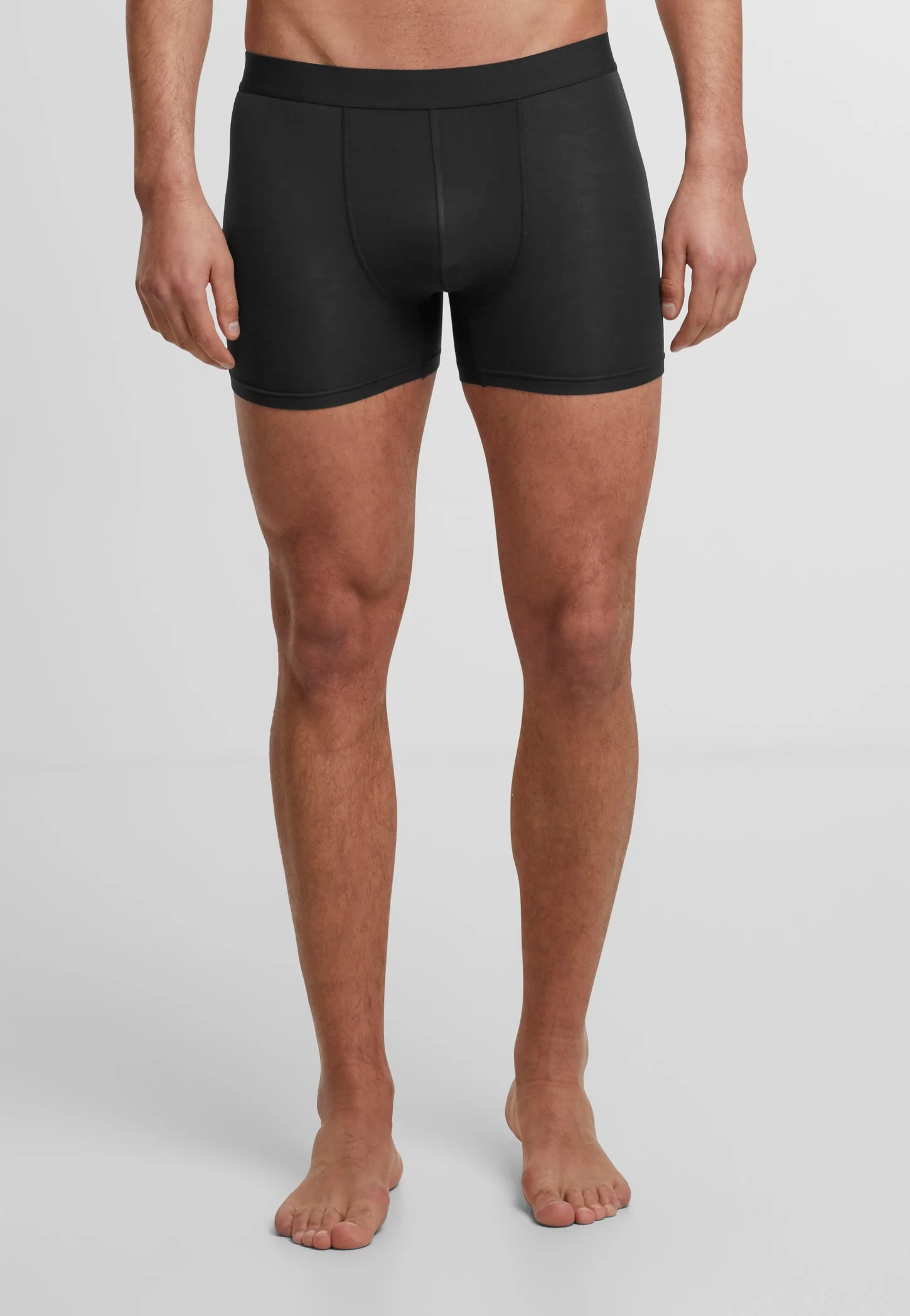 Bamboo Retro Pack Of 3 Black - Boxershorts