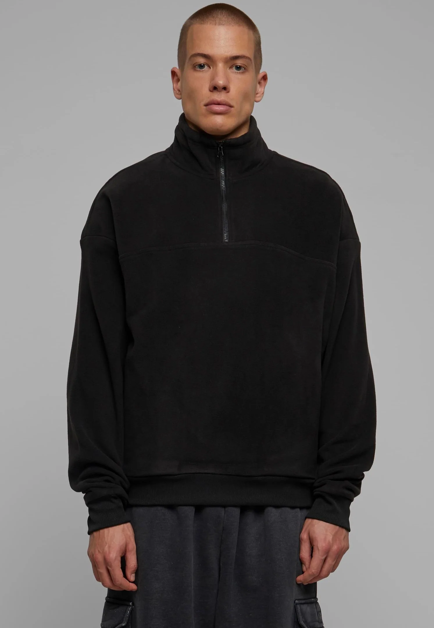 Urban Classics - Basic Polar Fleece Black - Pullover