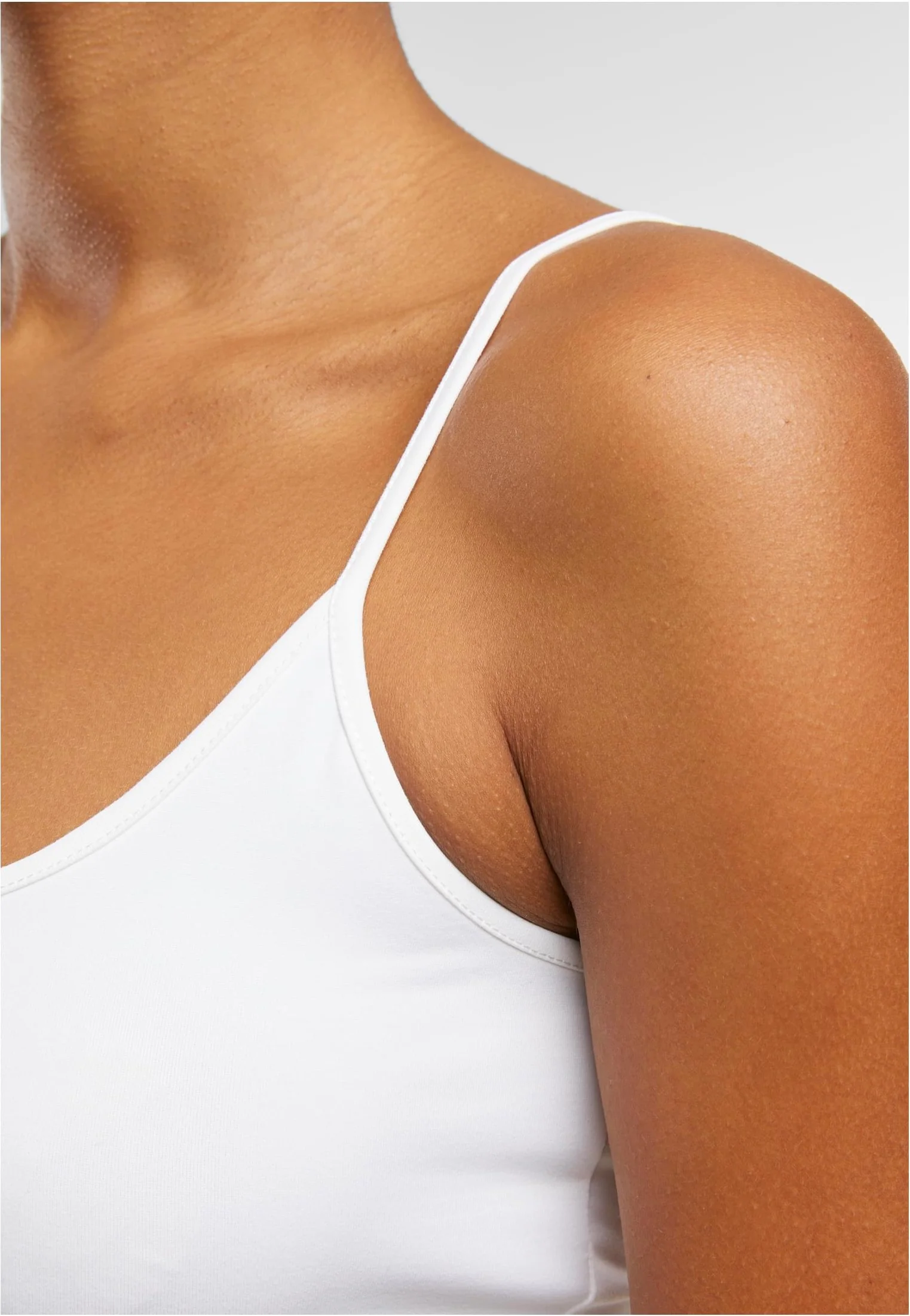 Urban Classics - Basic Top Low Back Neckline White - Tank - Image 5