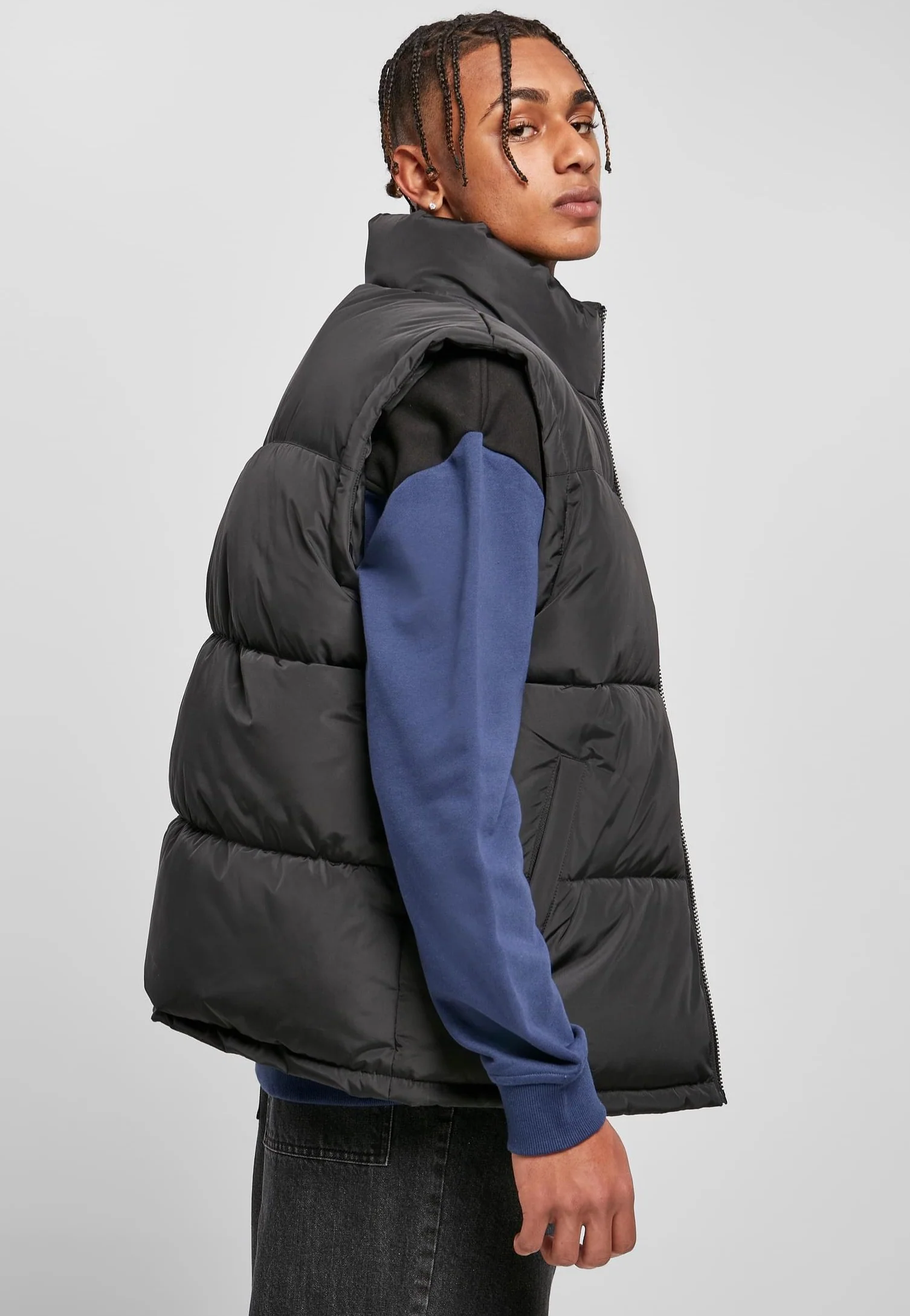 Urban Classics - Block Puffer Black/Black - Vest - Image 2