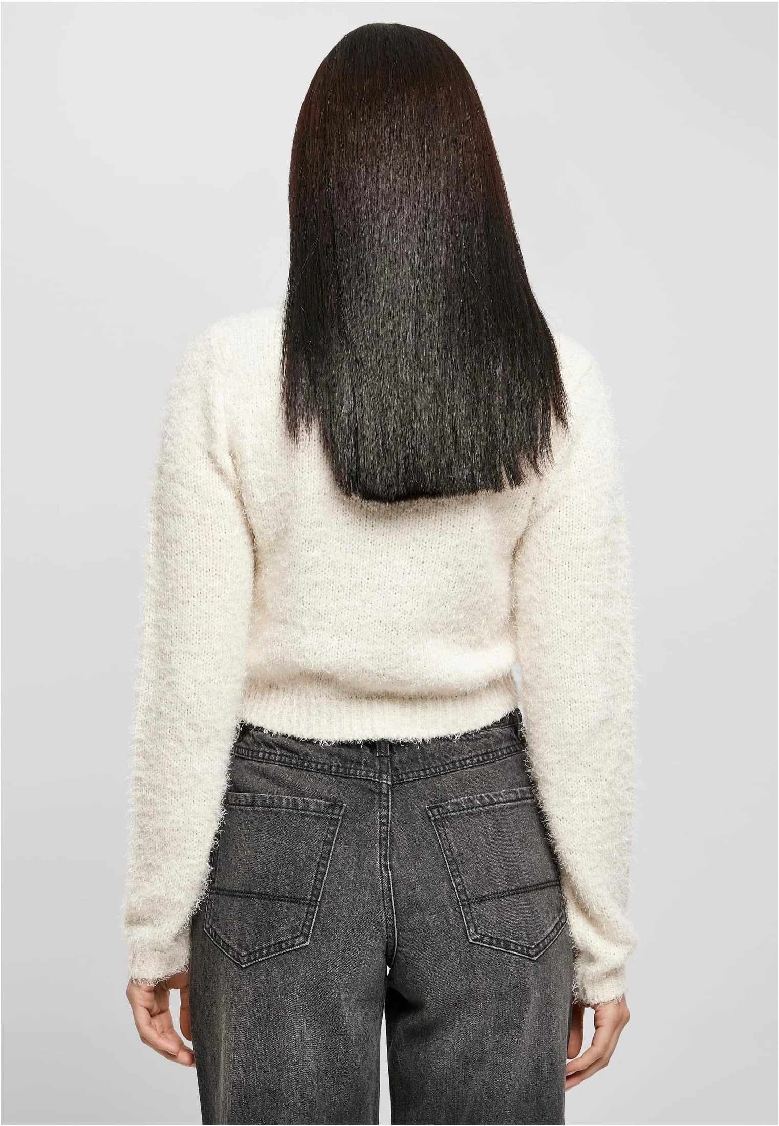 Urban Classics - Cropped Feather White Sand - Pullover - Image 3