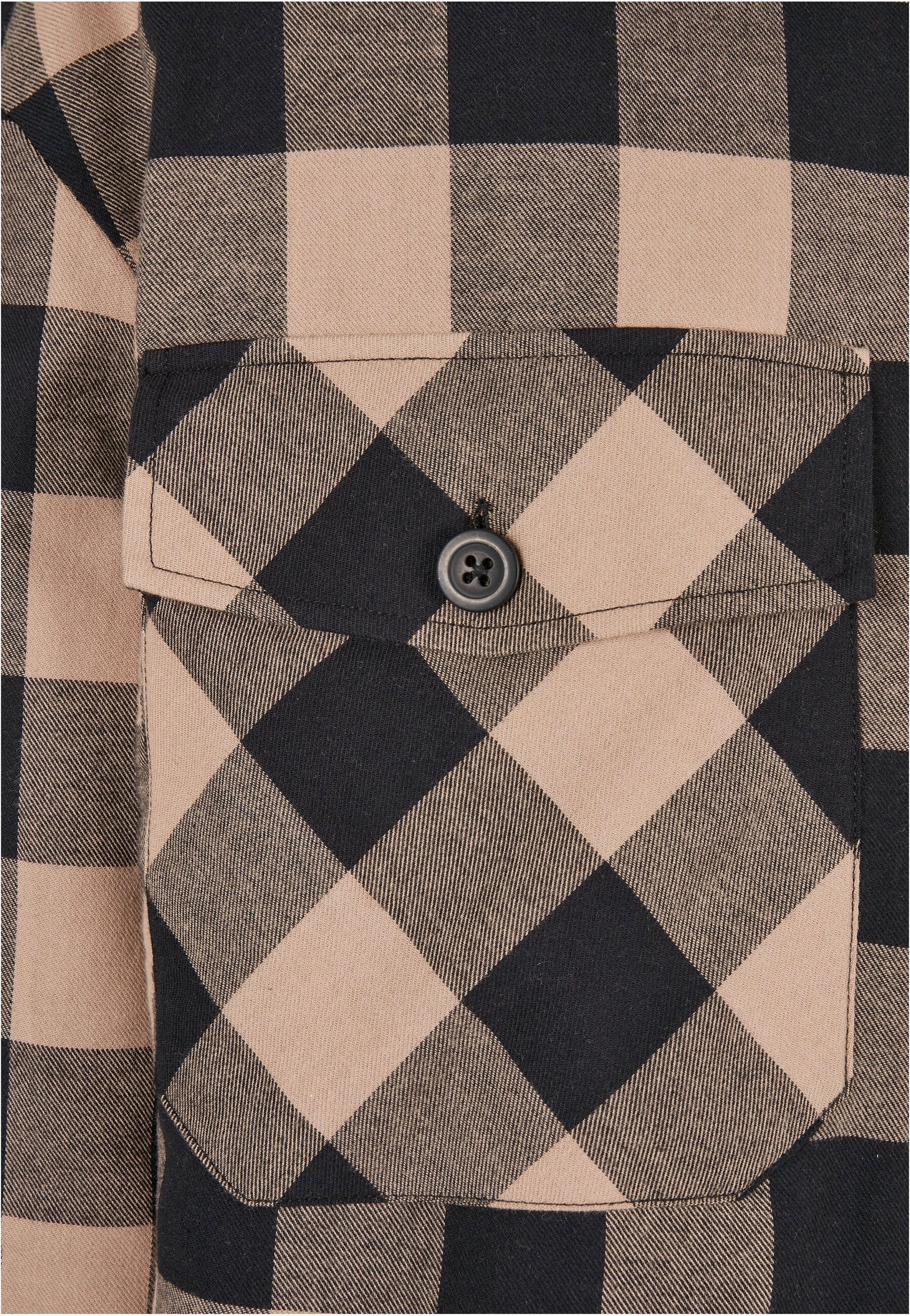 Urban Classics - Flanell Padded Black/Soft Taupe - Shirt - Image 12