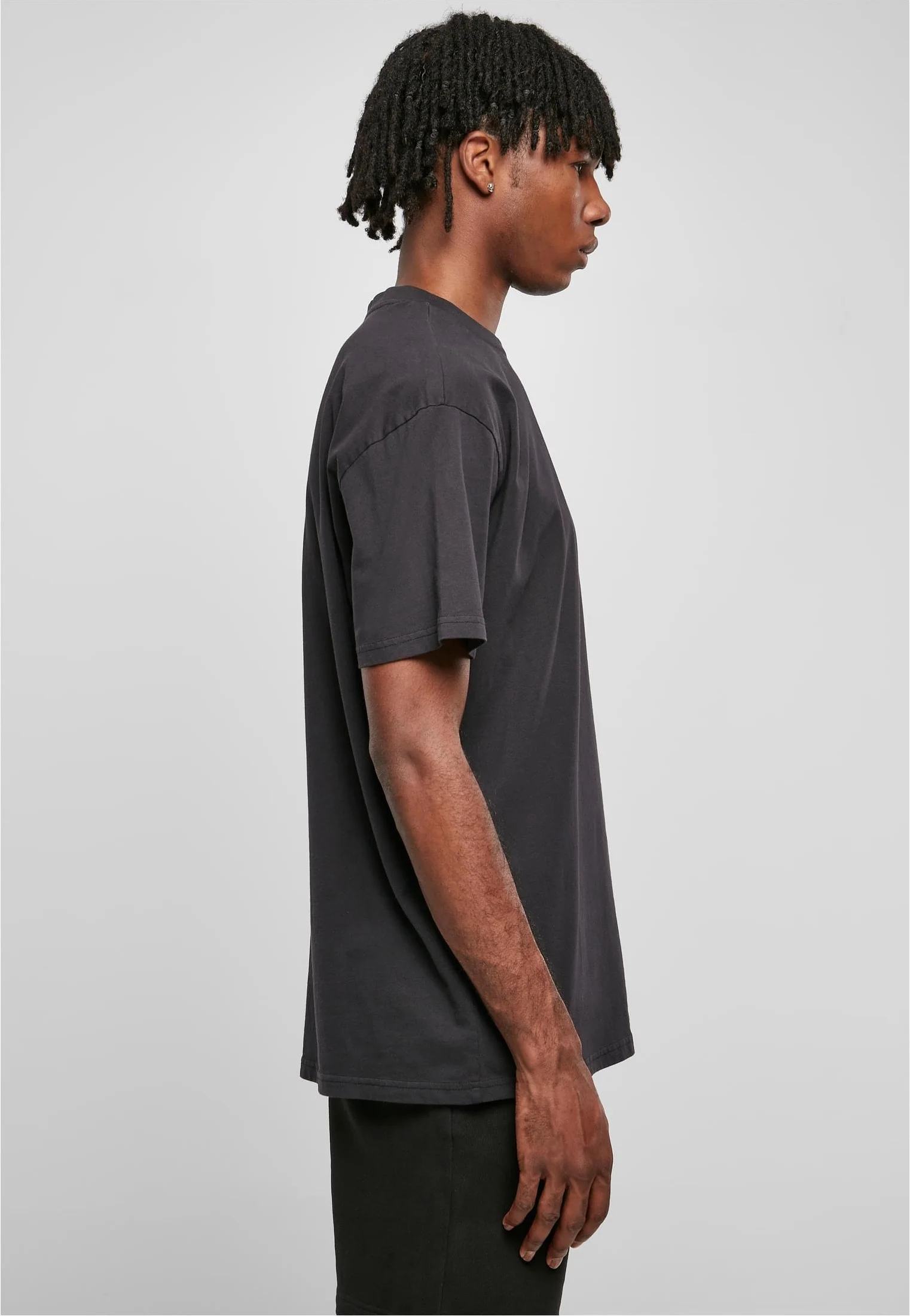 Urban Classics - Heavy Oversized Garment Dye Black - T-Shirt - Image 3