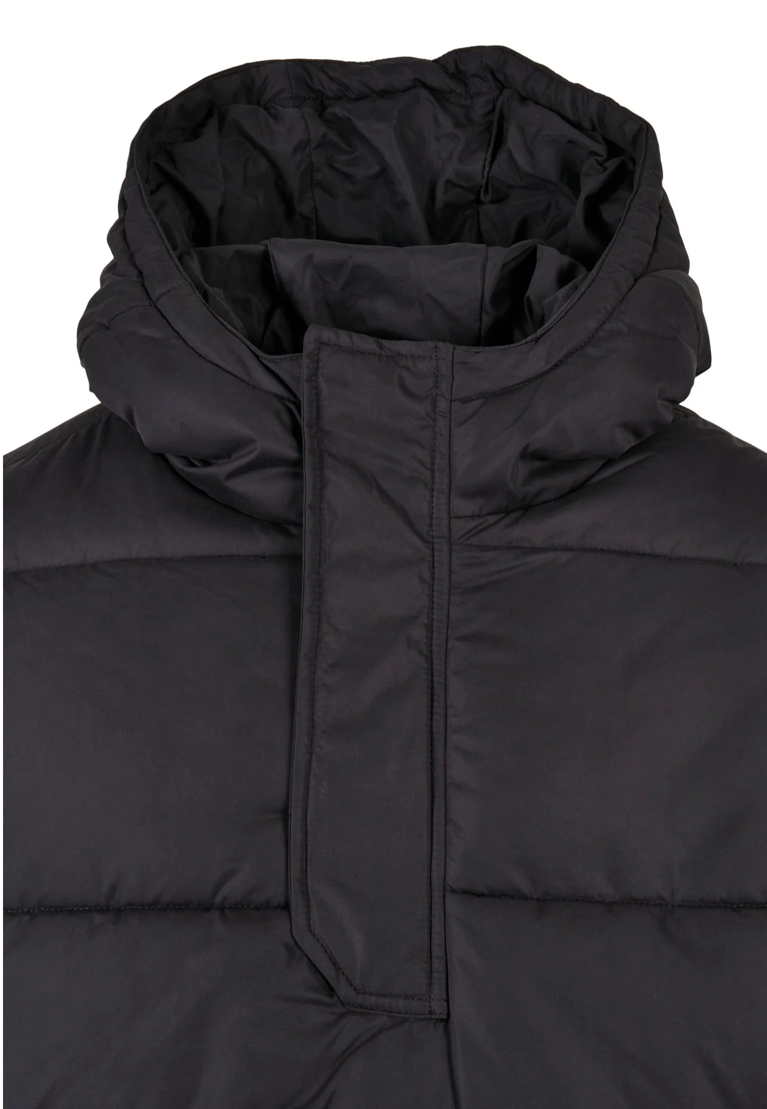 Urban Classics - Hooded Cropped Pull Over Down Black - Jacket - Image 10