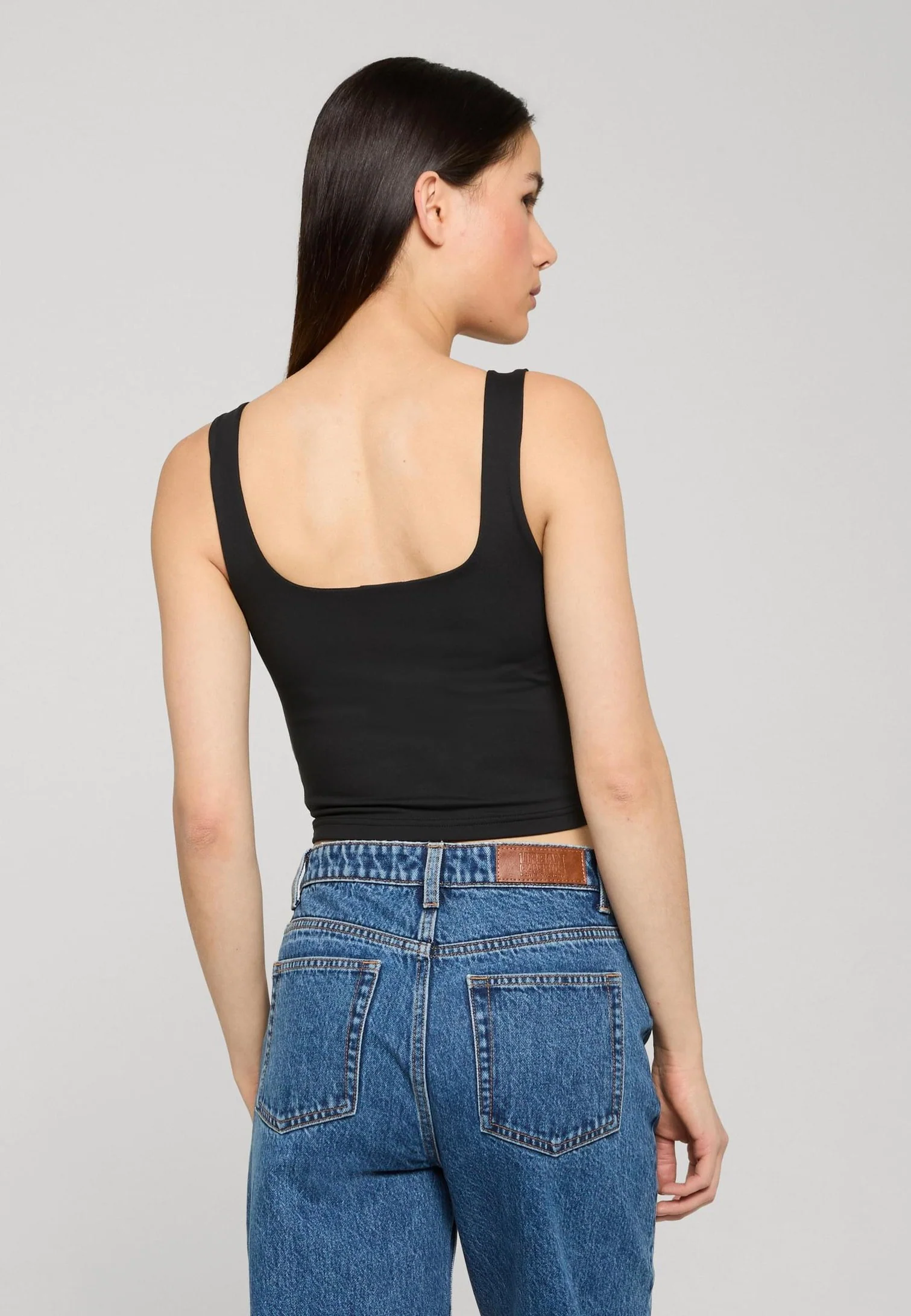 Urban Classics - Ladies Cropped Polyamide Black - Top - Image 2