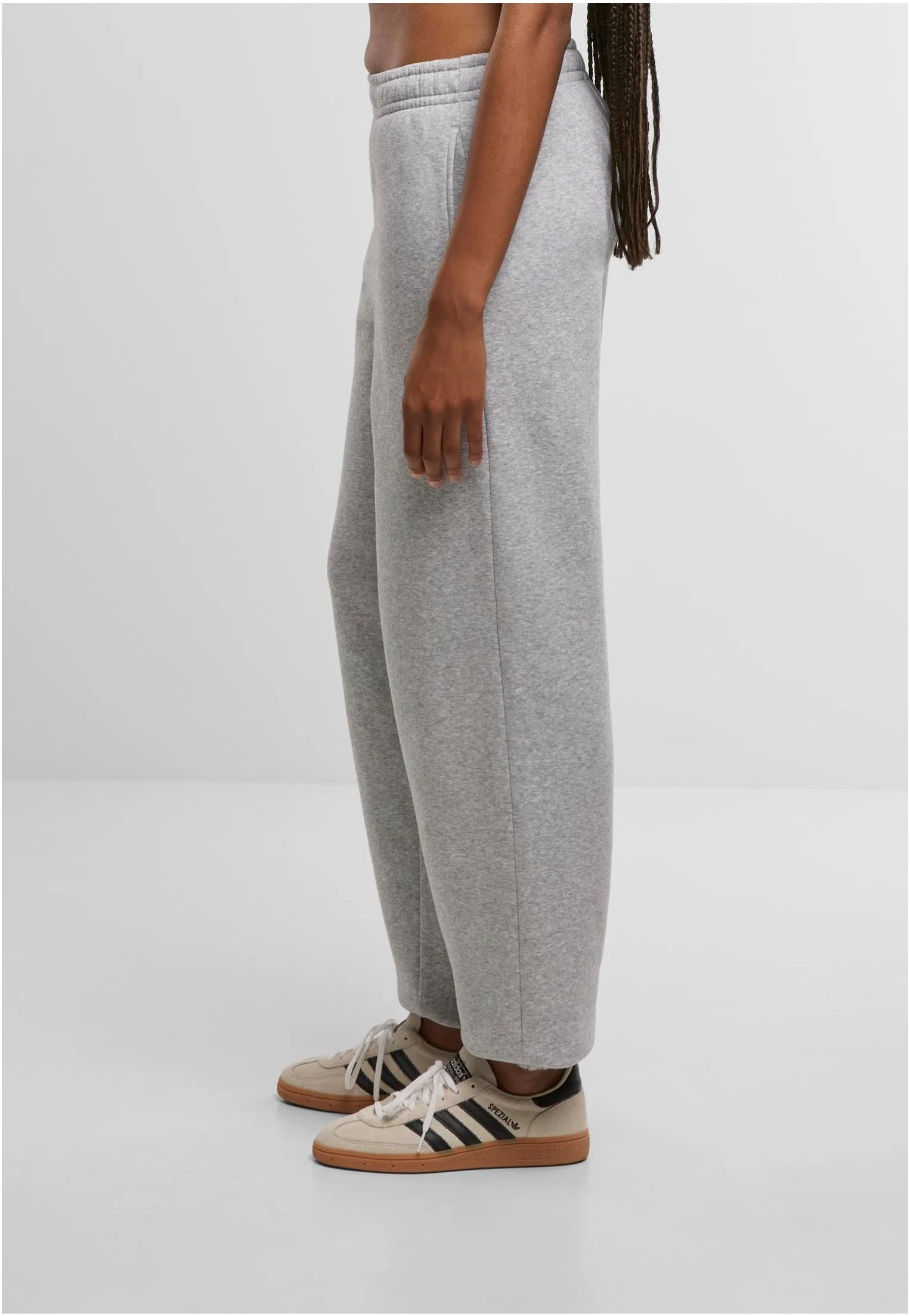 Urban Classics - Ladies Fluffy Heathergrey - Sweat Pants - Image 5