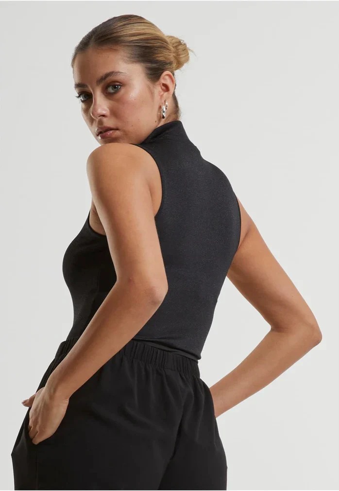 Urban Classics - Ladies Glitter High Neck Black - Body - Image 2