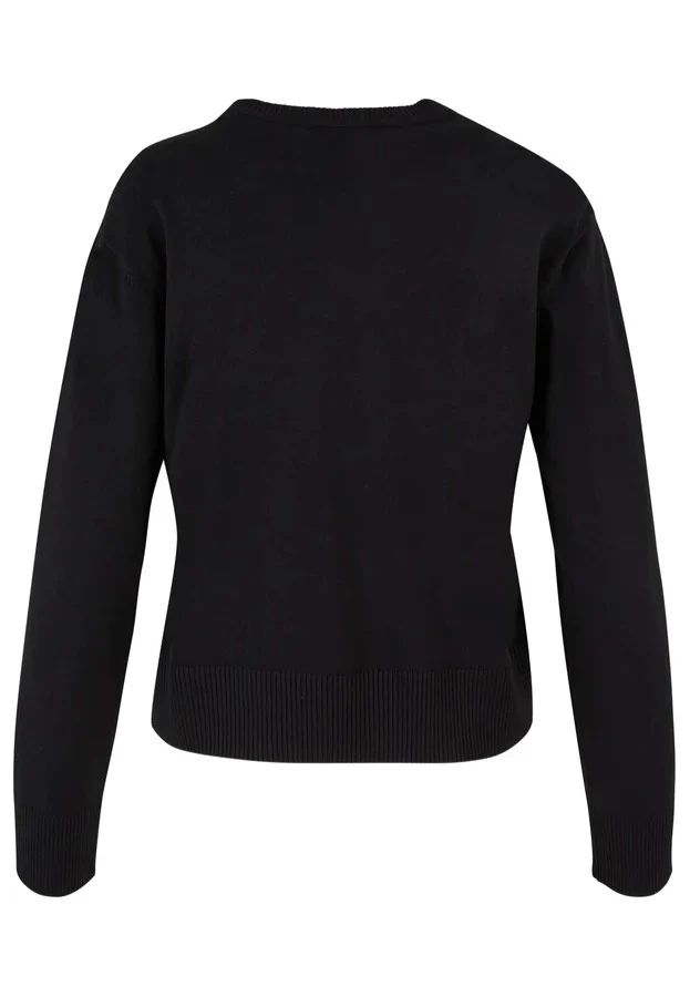 Urban Classics - Ladies Knitted Roundneck Black - Pullover - Image 5