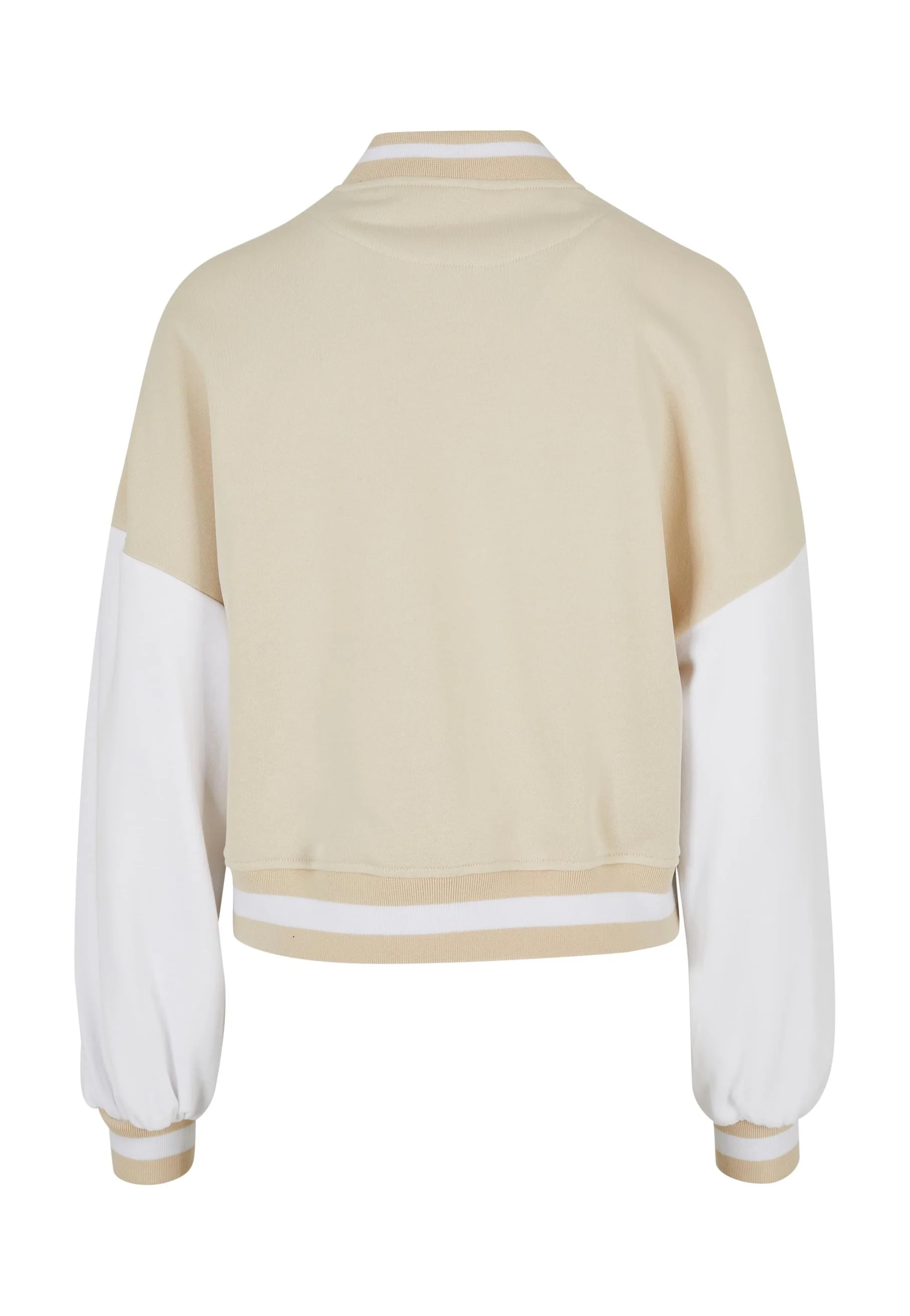 Urban Classics - Ladies Oversized 2 Tone College Terry Softseagrass/White - College Jacket - Image 7