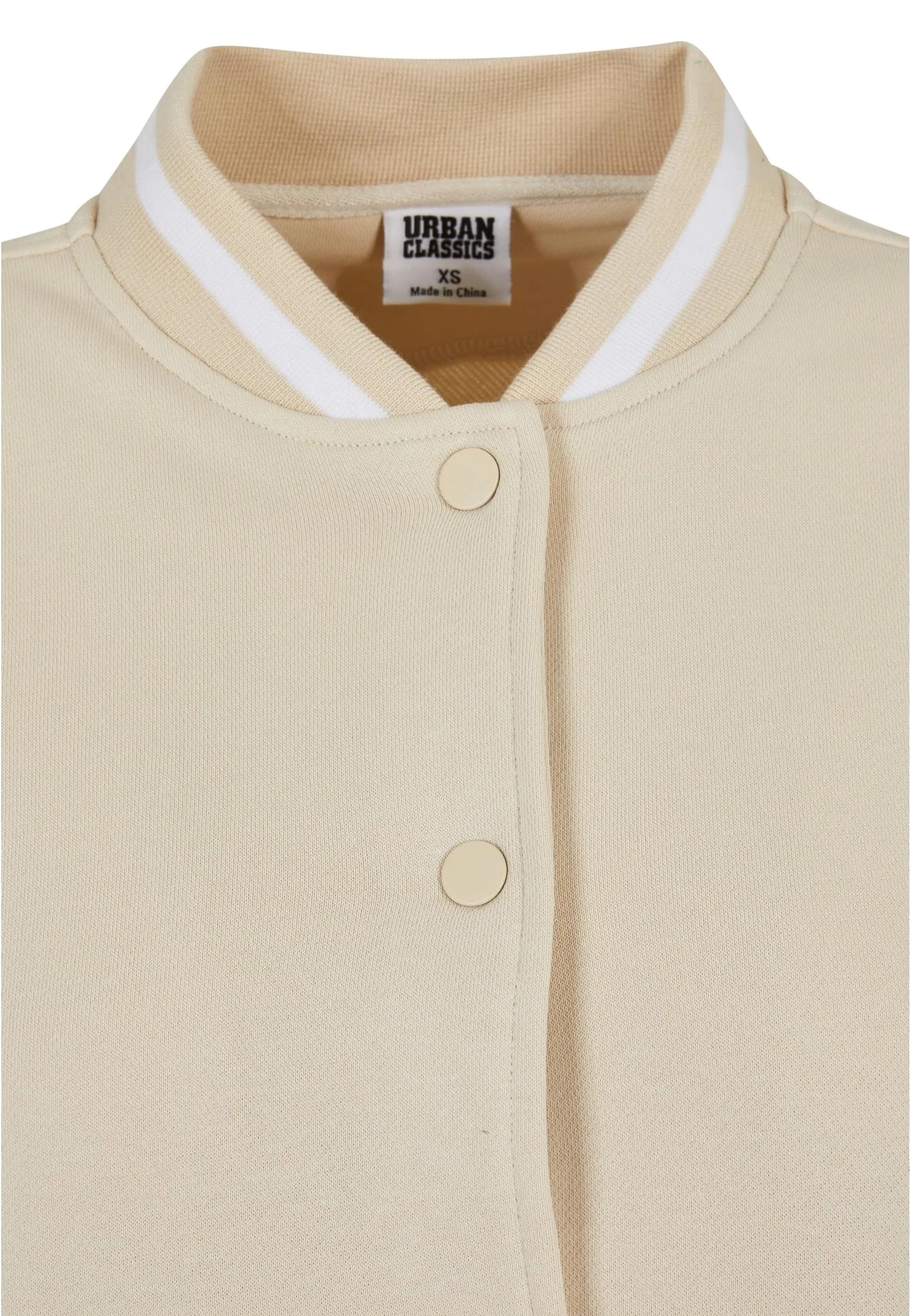 Urban Classics - Ladies Oversized 2 Tone College Terry Softseagrass/White - College Jacket - Image 8